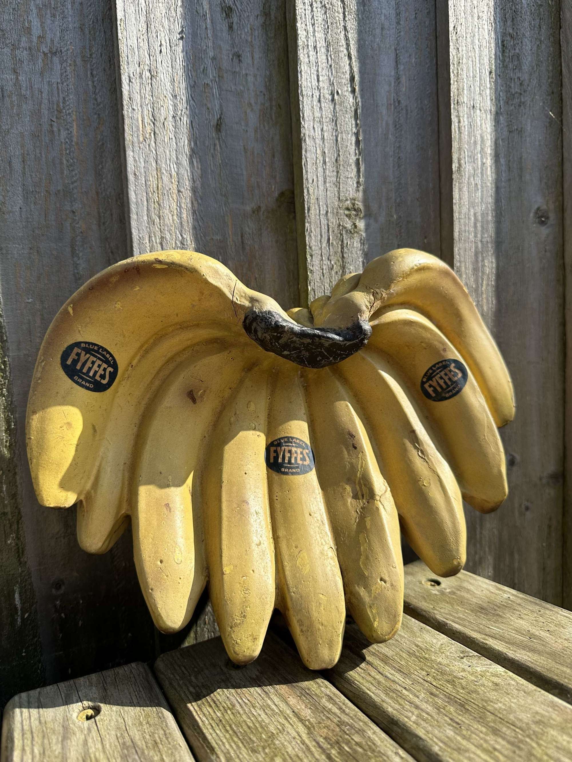 Early unusual advertising figure for fyffes banana