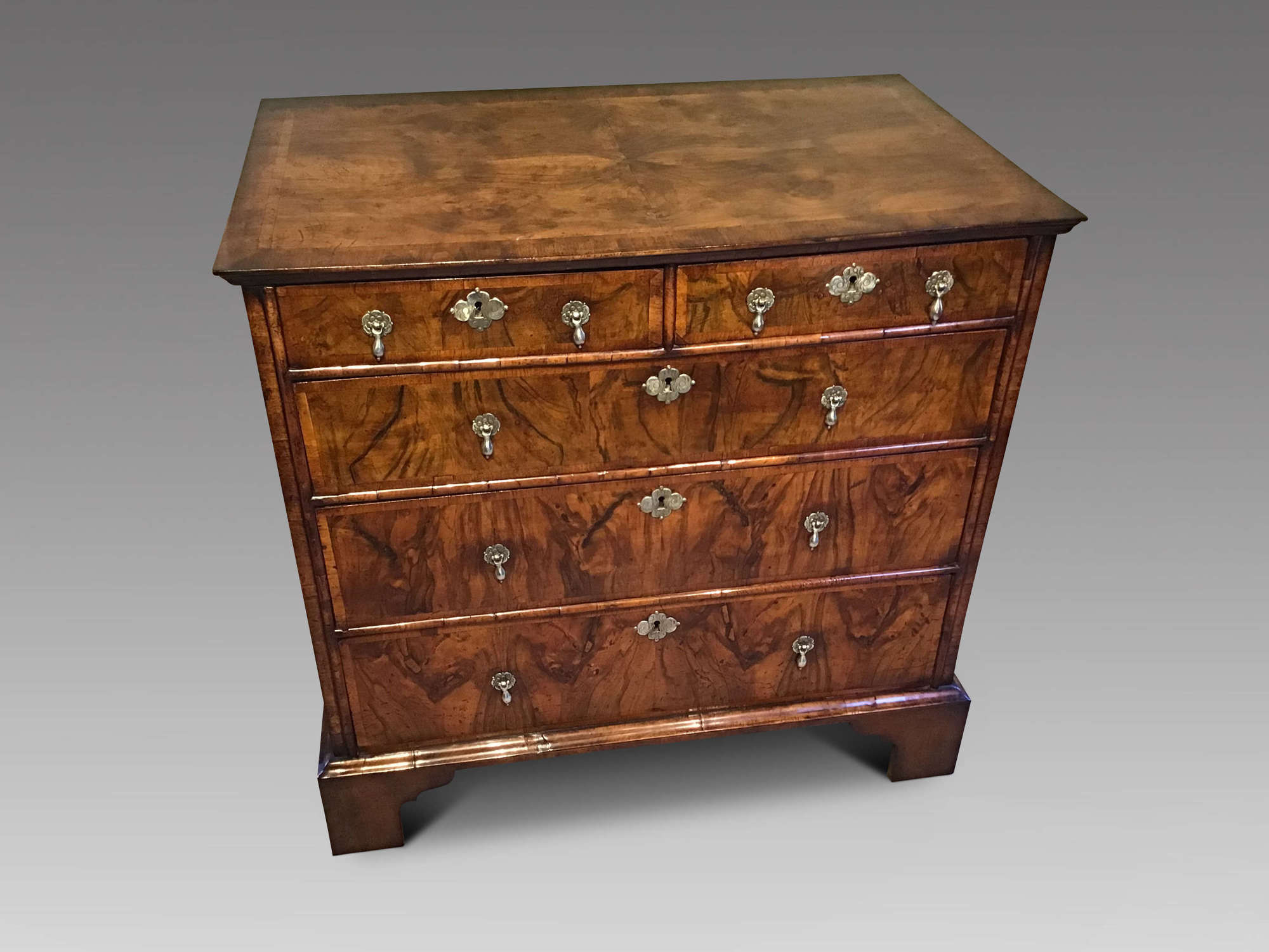 Antique walnut chest of drawers