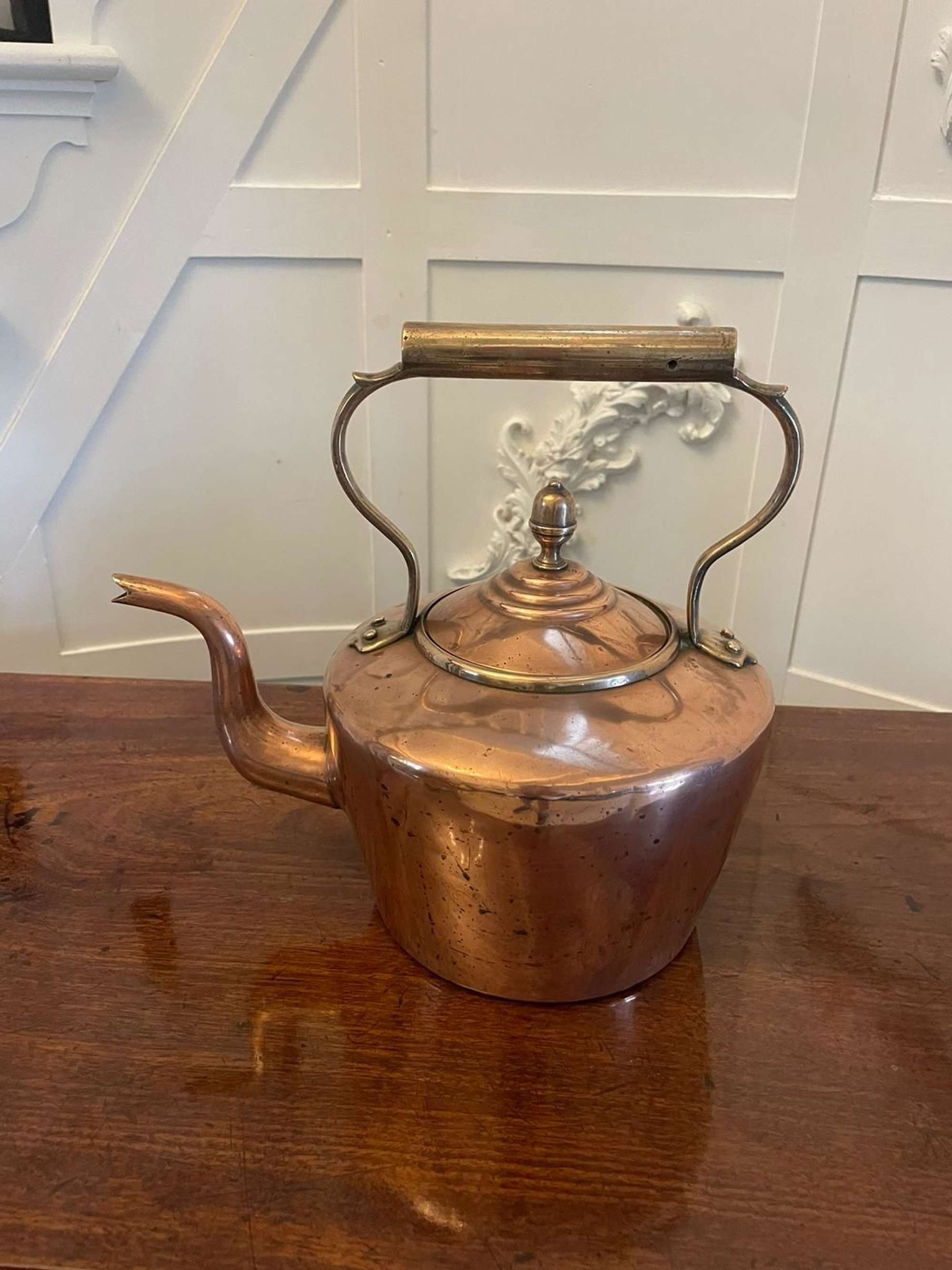 Antique George III Quality Copper Kettle