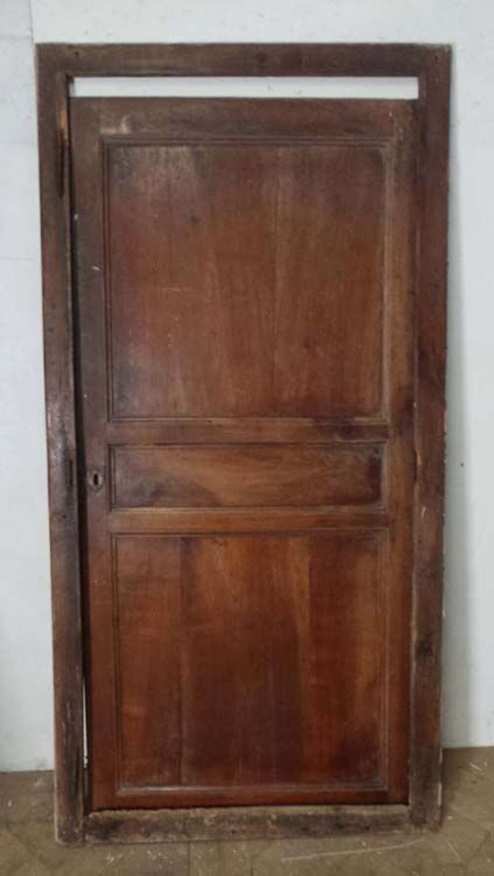 DI0555 PRETTY VICTORIAN FRENCH CHERRY CUPBOARD DOOR AND FRAME