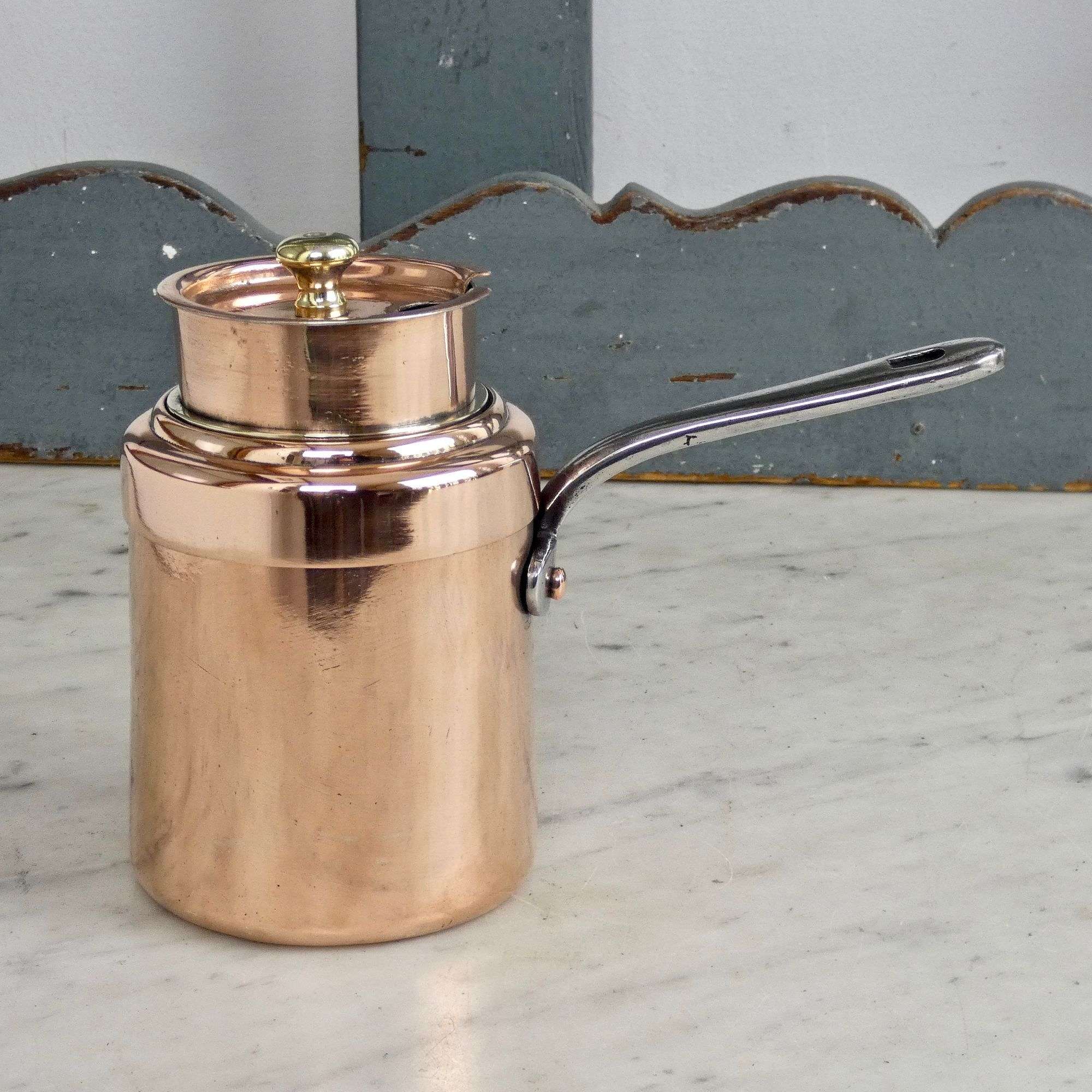 Rare, copper double boiler