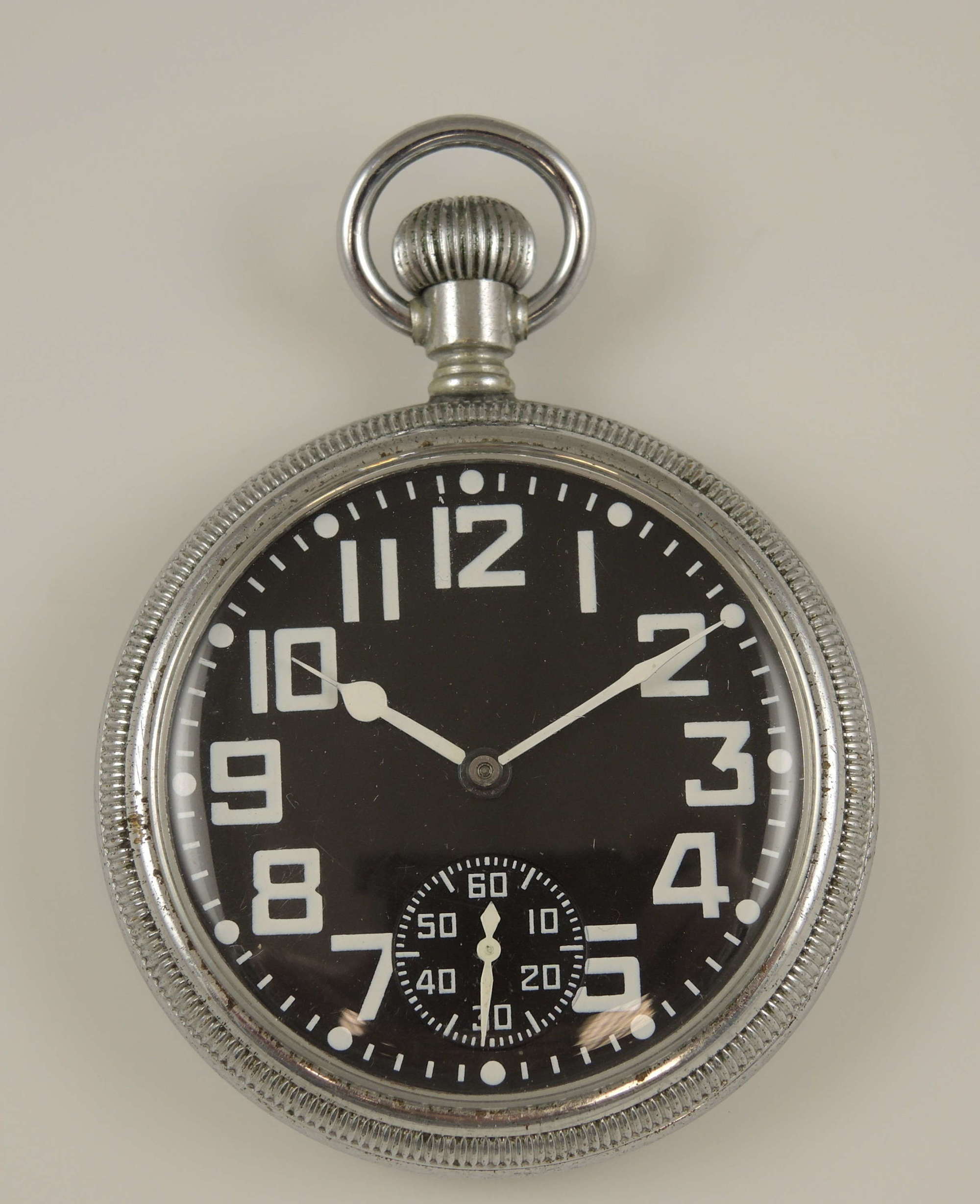 Rare military pocket watch by Waltham. Non luminous dial c1942