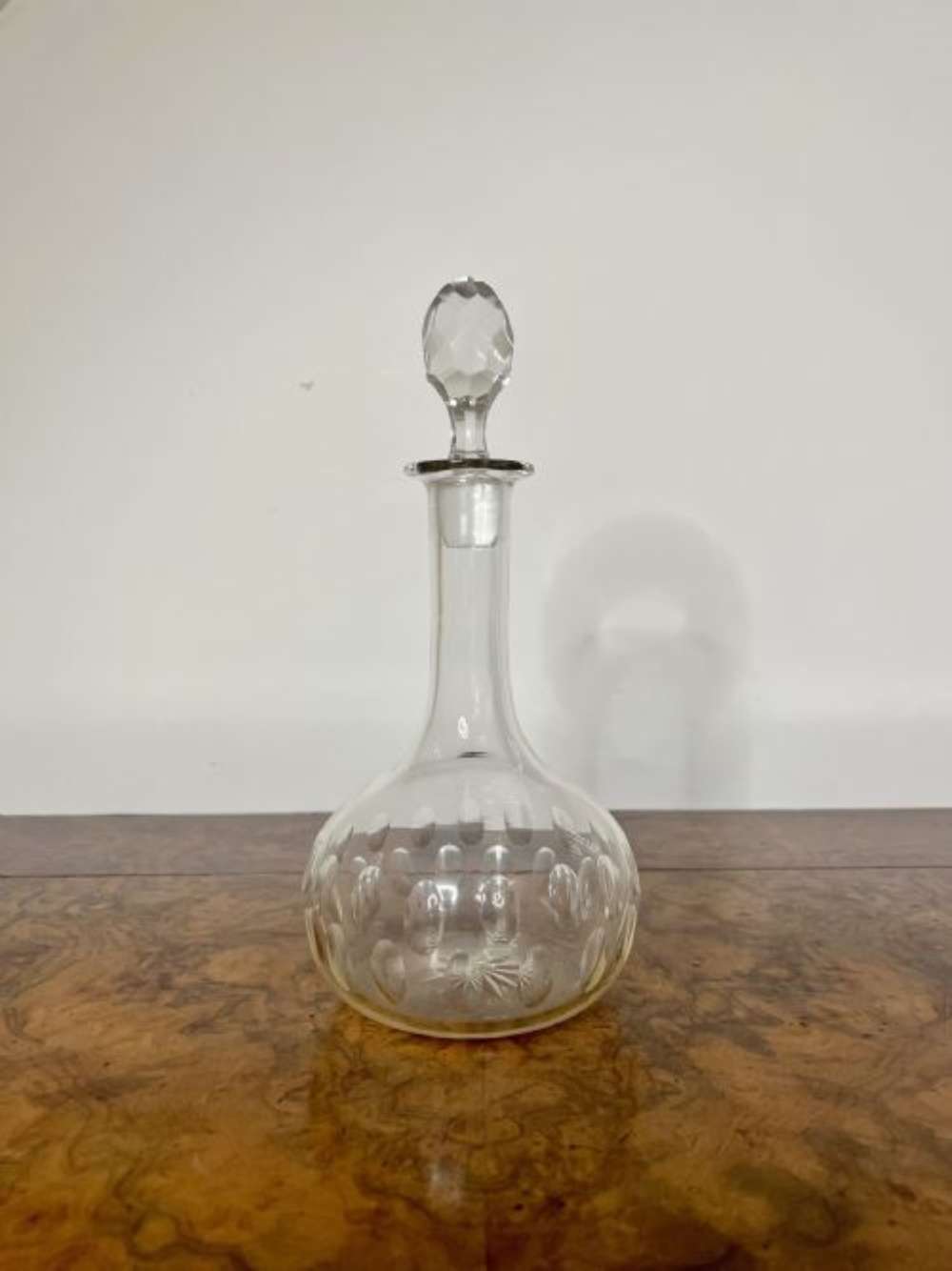 Lovely Antique Edwardian Glass Decanter