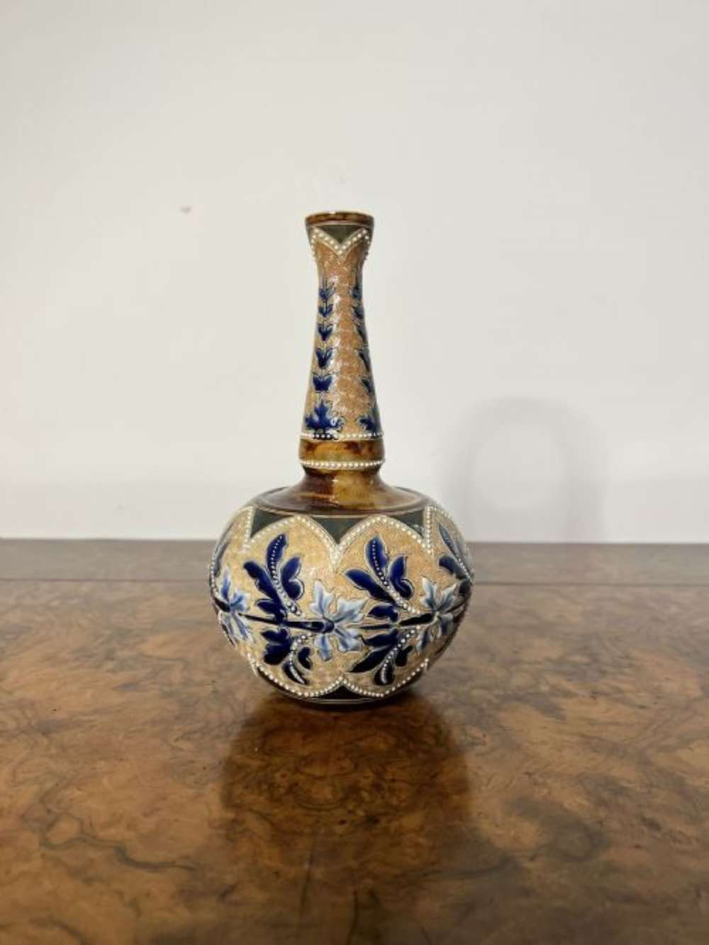 Fantastic Quality Antique Doulton Lambeth Vase By Emily Stormer