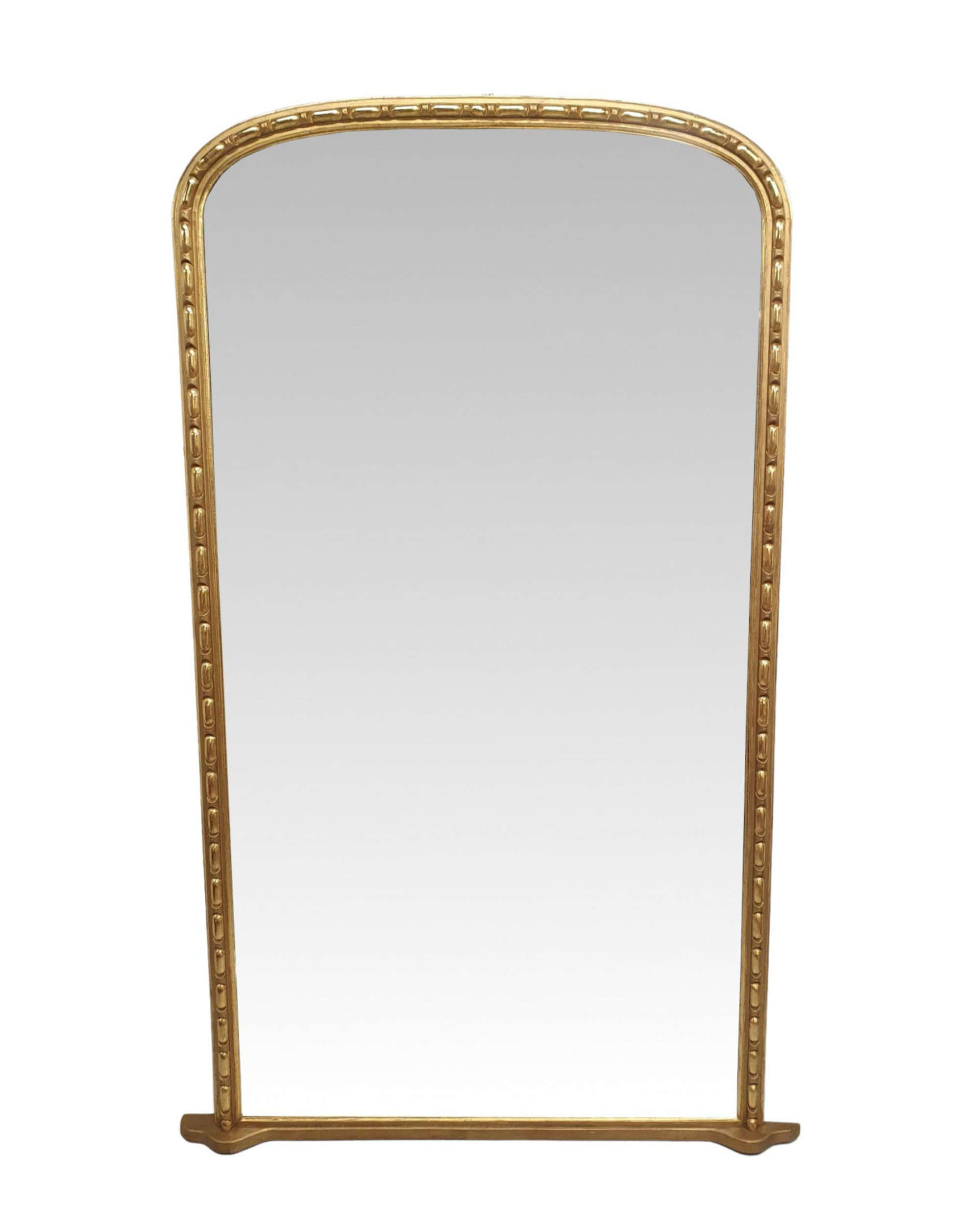 An Exceptional and Rare 19th Century Giltwood Hall or Leaner or Full Length Mirror