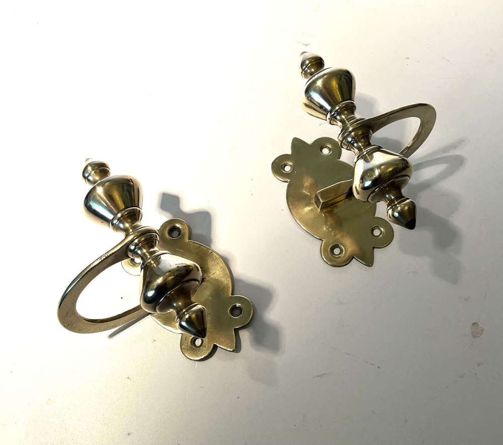 Georgian brass jamb hooks