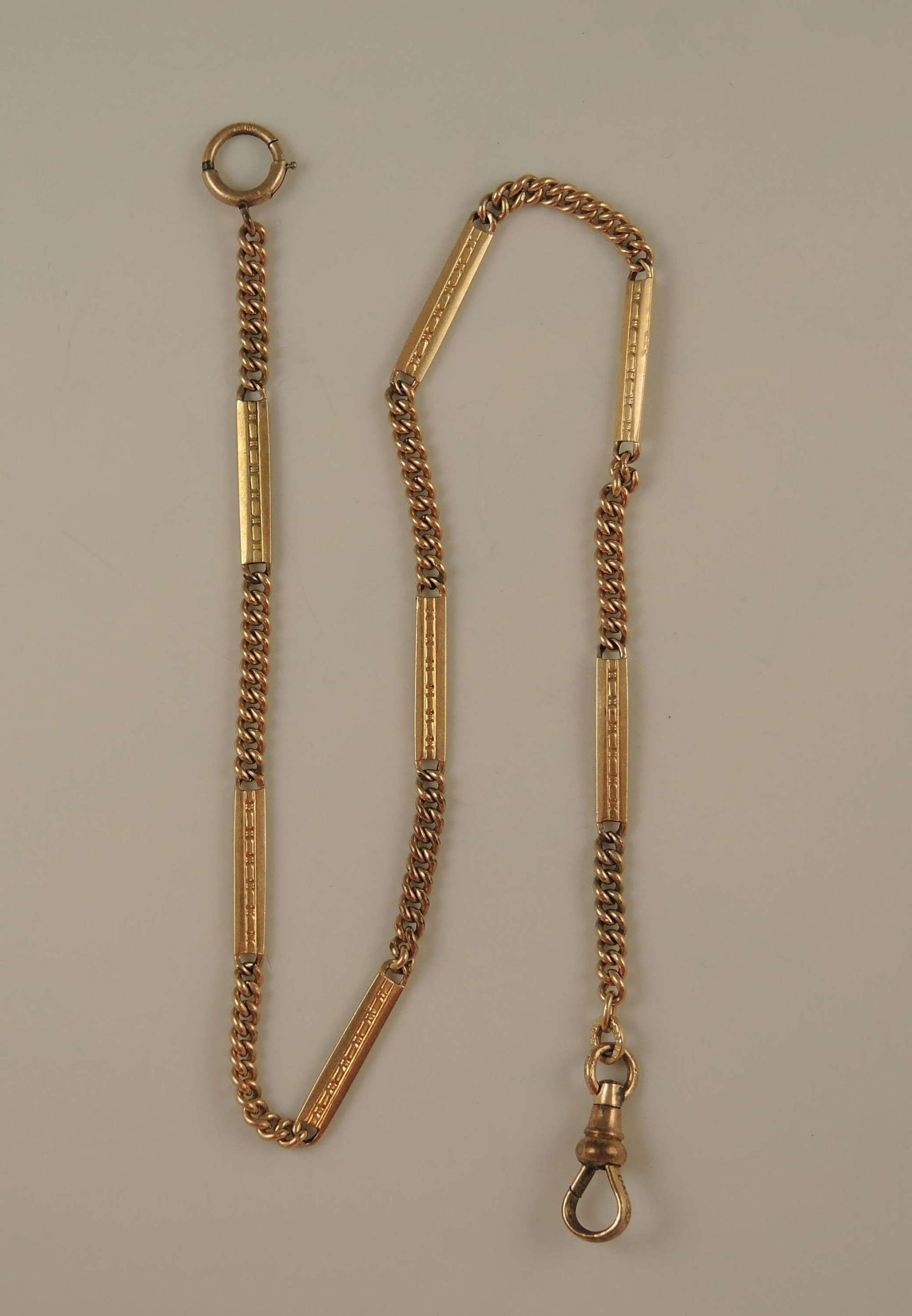 Antique gold filled watch chain c1910
