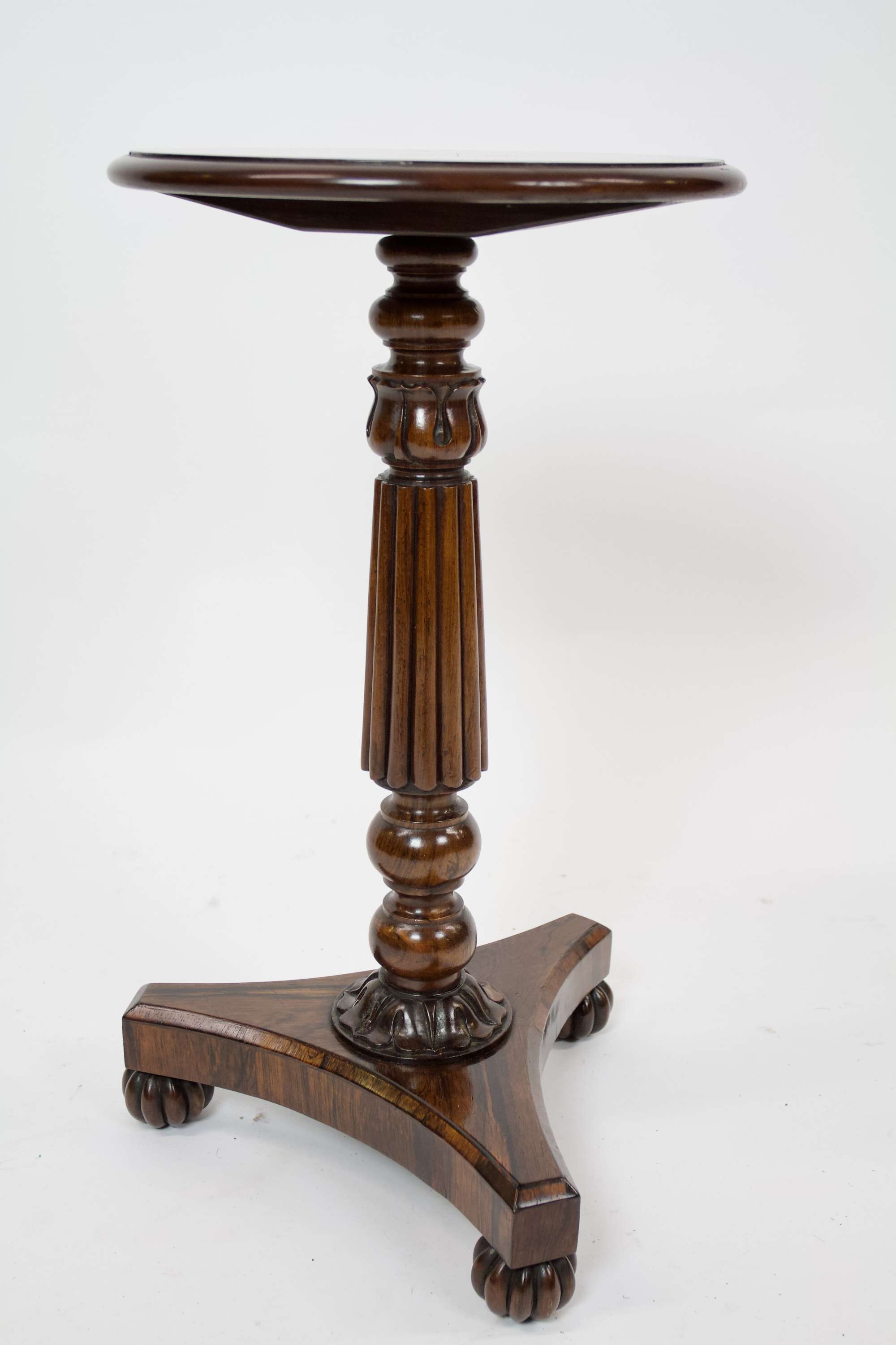 Fine Late Regency Rosewood & Carved Lamp Table