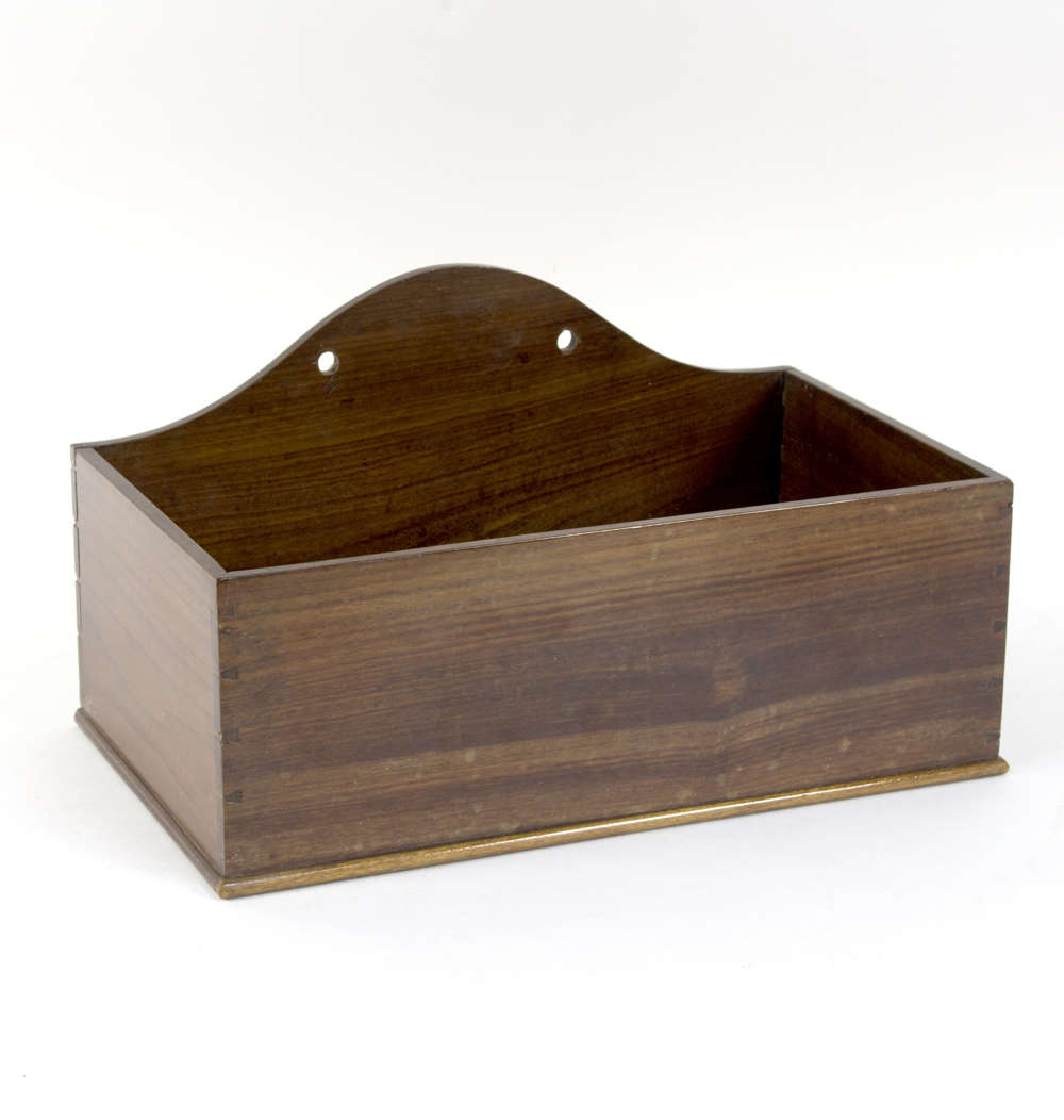 Large 19th Mahogany candle box