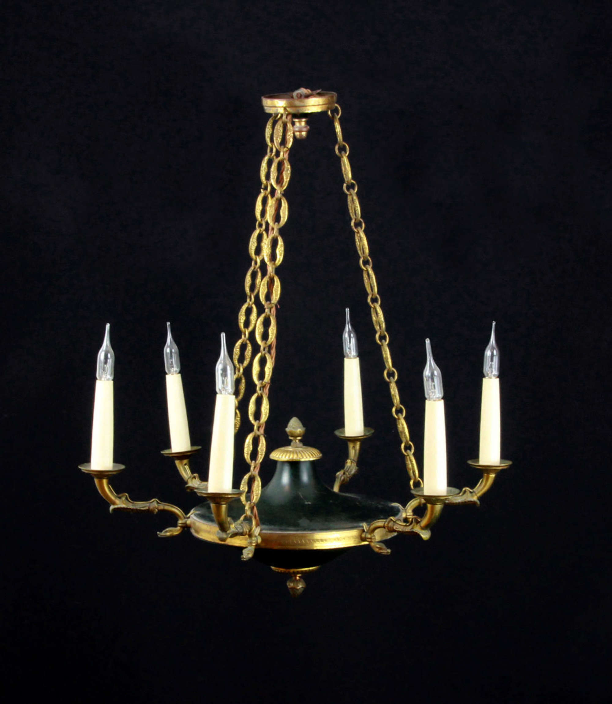 An Empire style chandelier