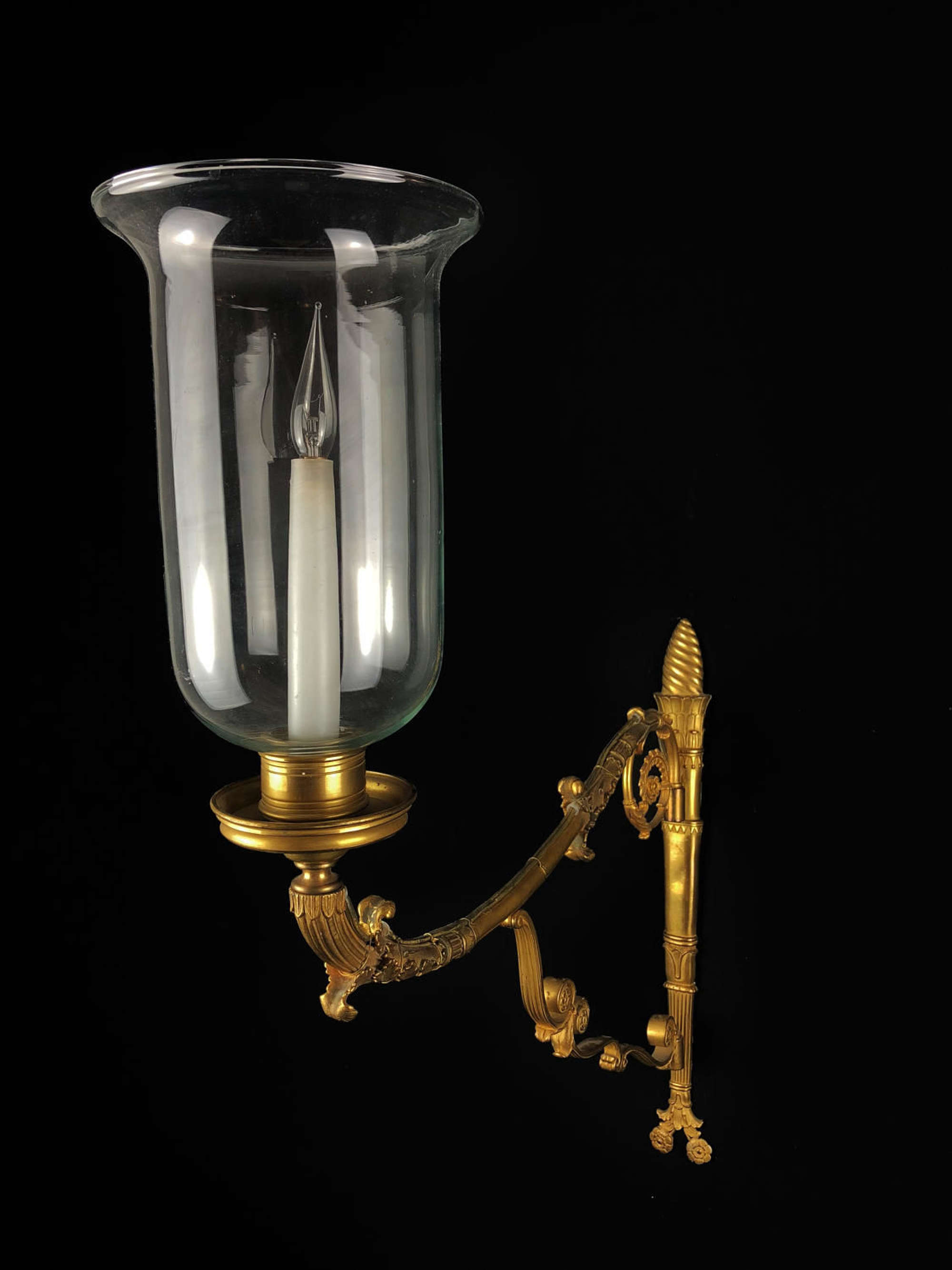 An Unusual English Regency Single Arm Wall Light