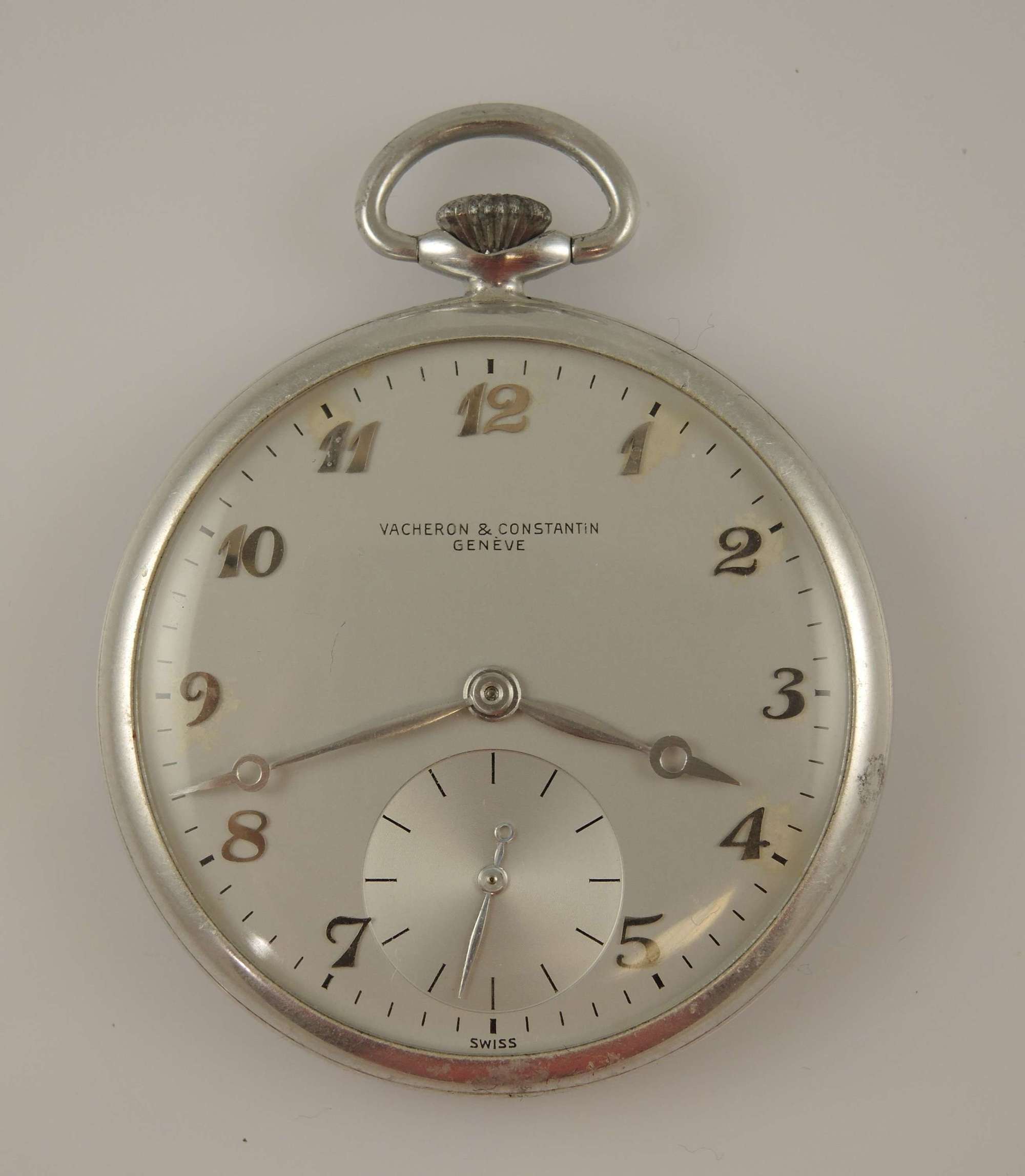 Rare aluminium cased Vacheron & Constantin pocket watch c1955