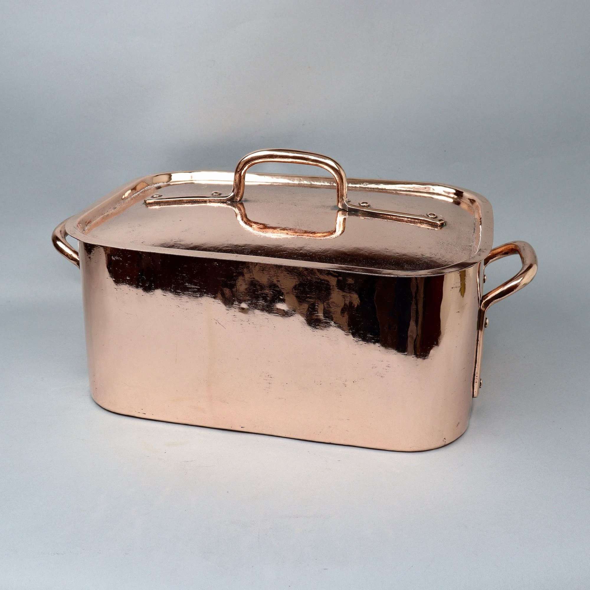 Large French Copper Casserole