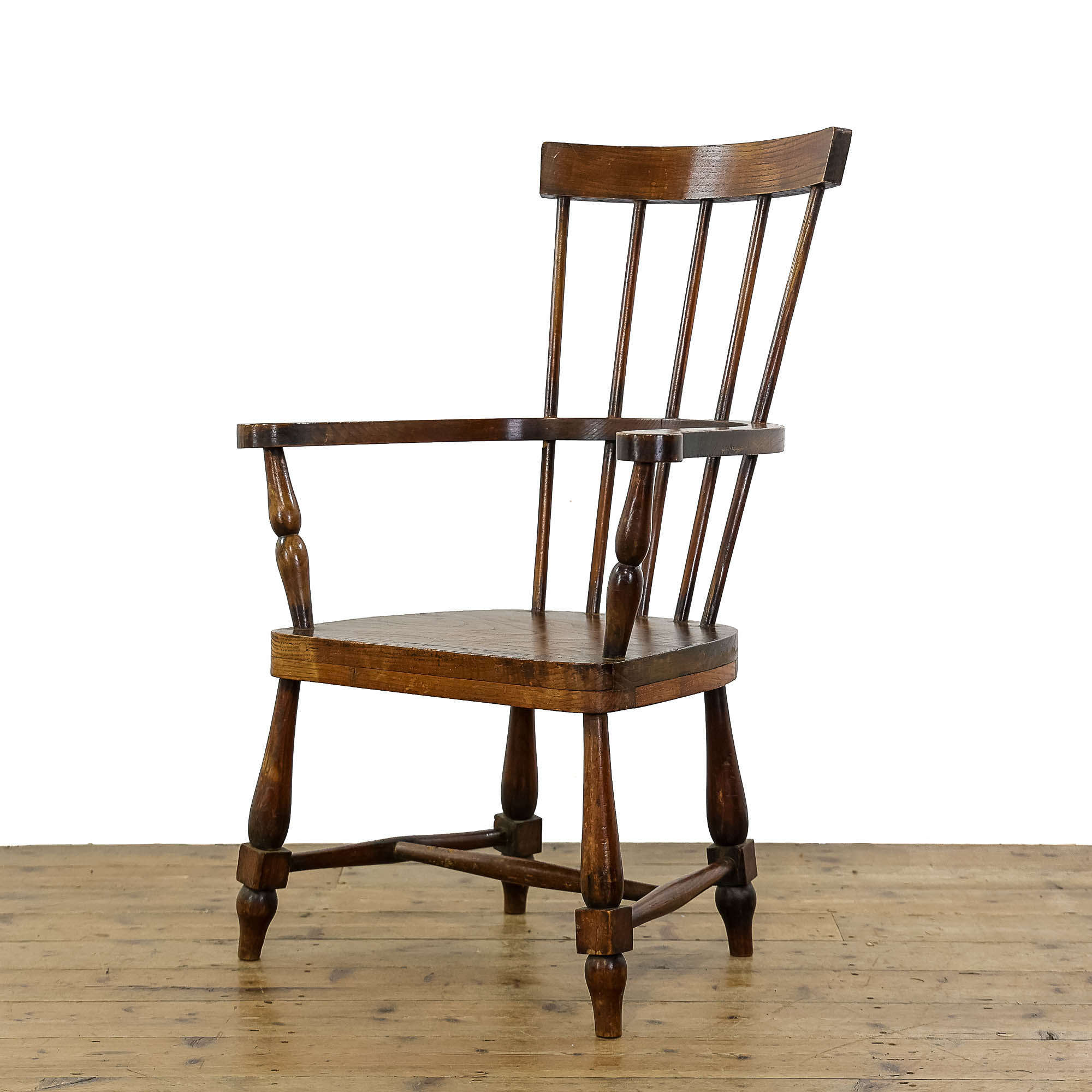 Antique Arts And Crafts Style Stick Chair