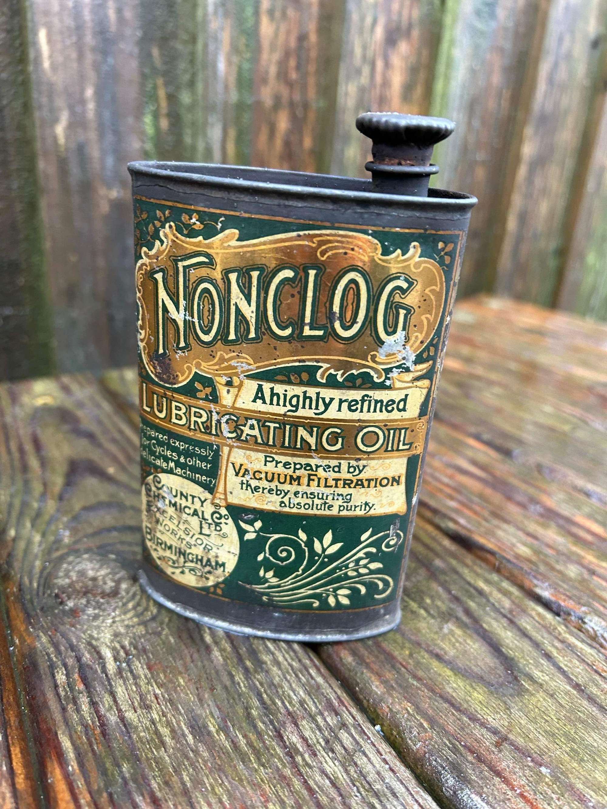 Very early nonclog cycle oil tin