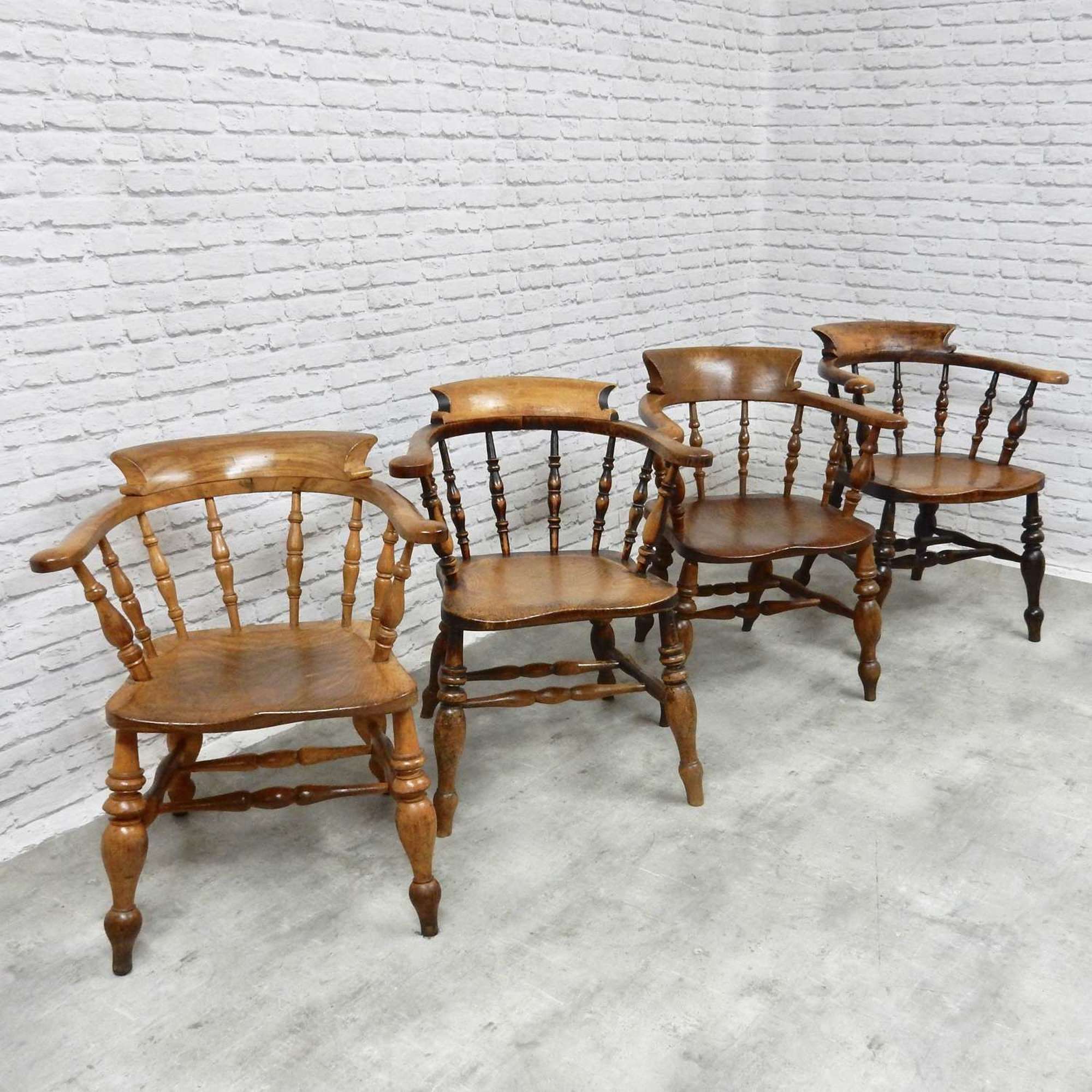 Group 4 Smoker's Bow Armchairs