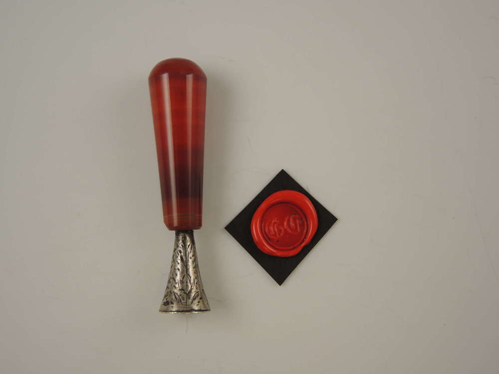 Agate Victorian desk seal c1850