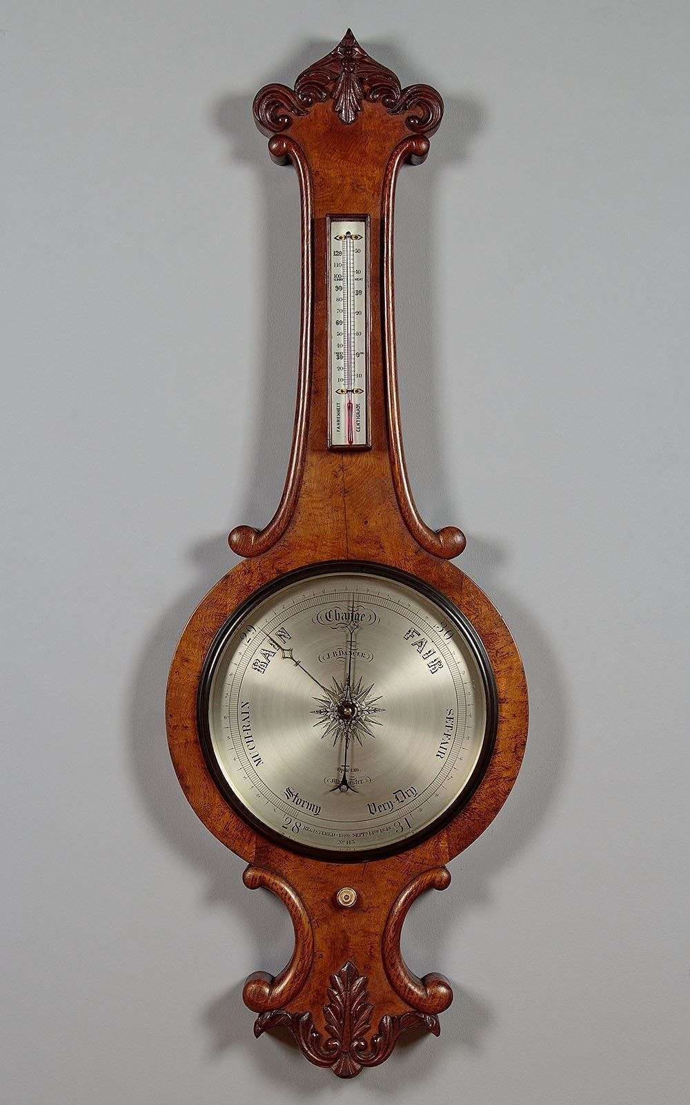 Large Mercury Barometer By Dancer Of Manchester C....