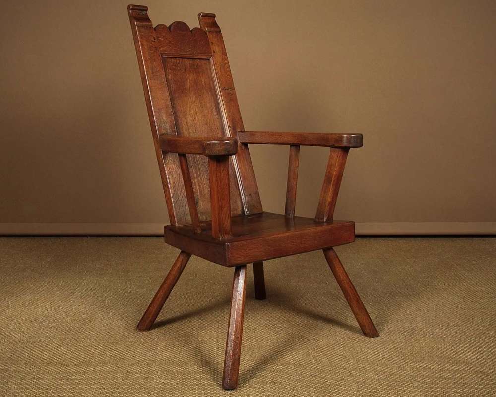 Large Oak Armchair
