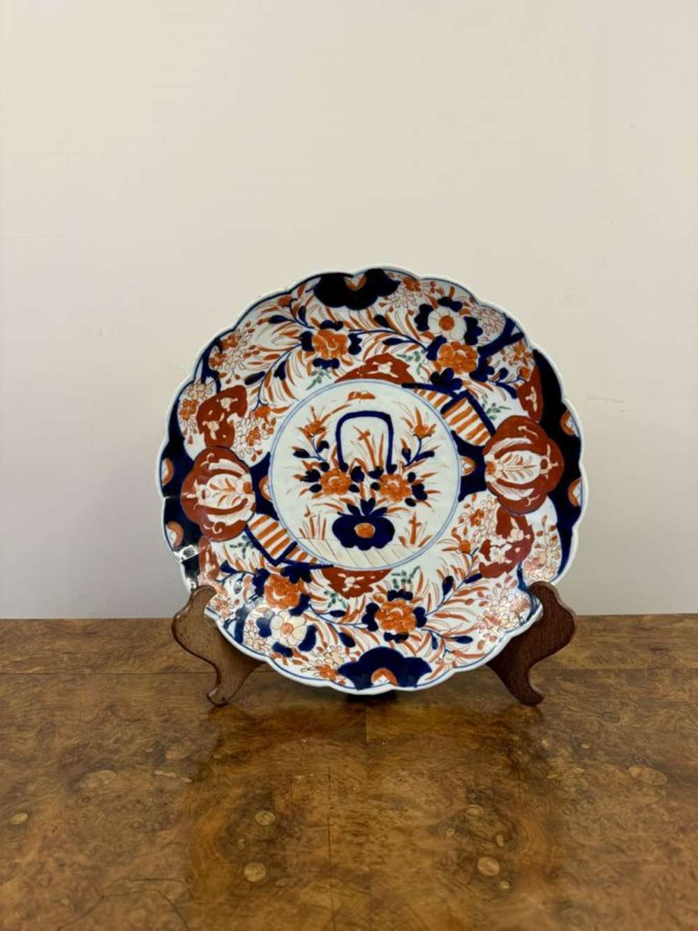 Large Antique Japanese Imari Plate 