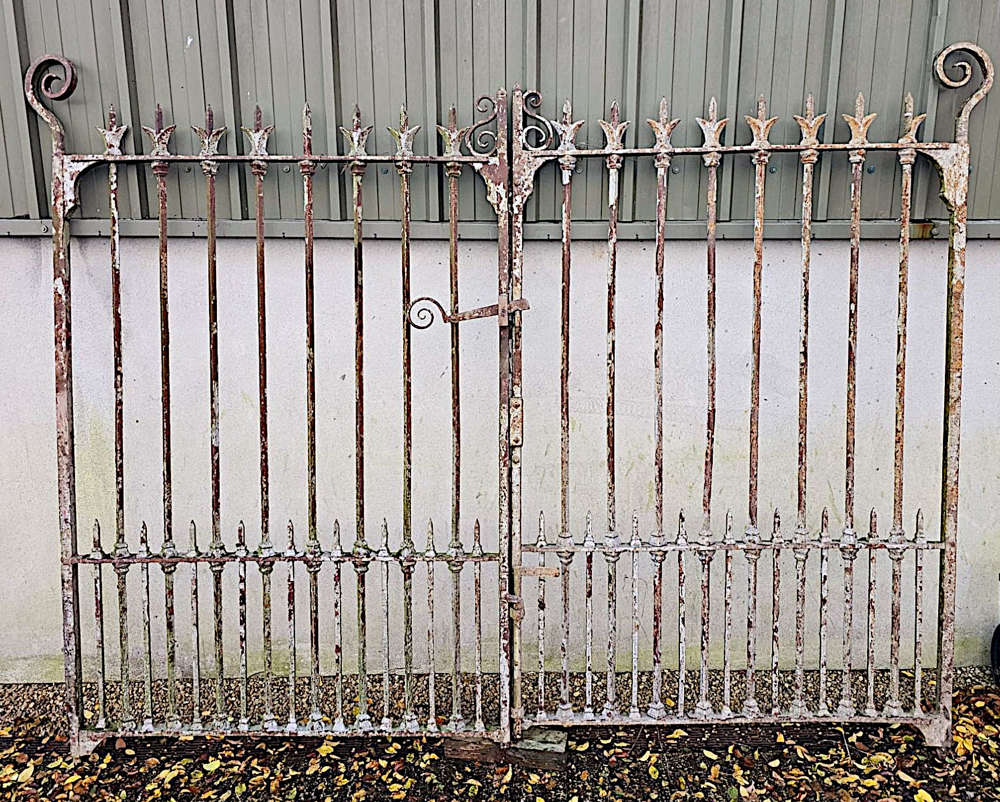 A Very Rare Set Of Large 19th Century Estate Entrance Gates