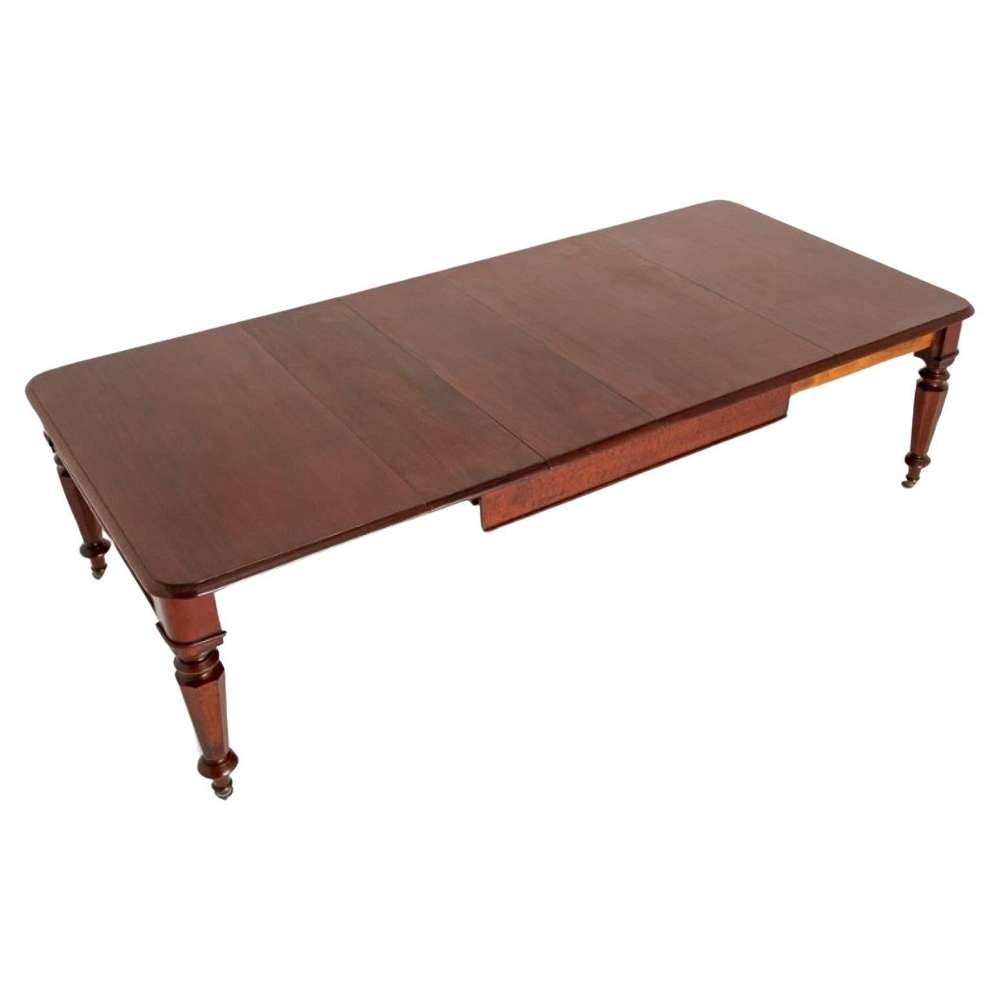William Iv Dining Table Mahogany Extending