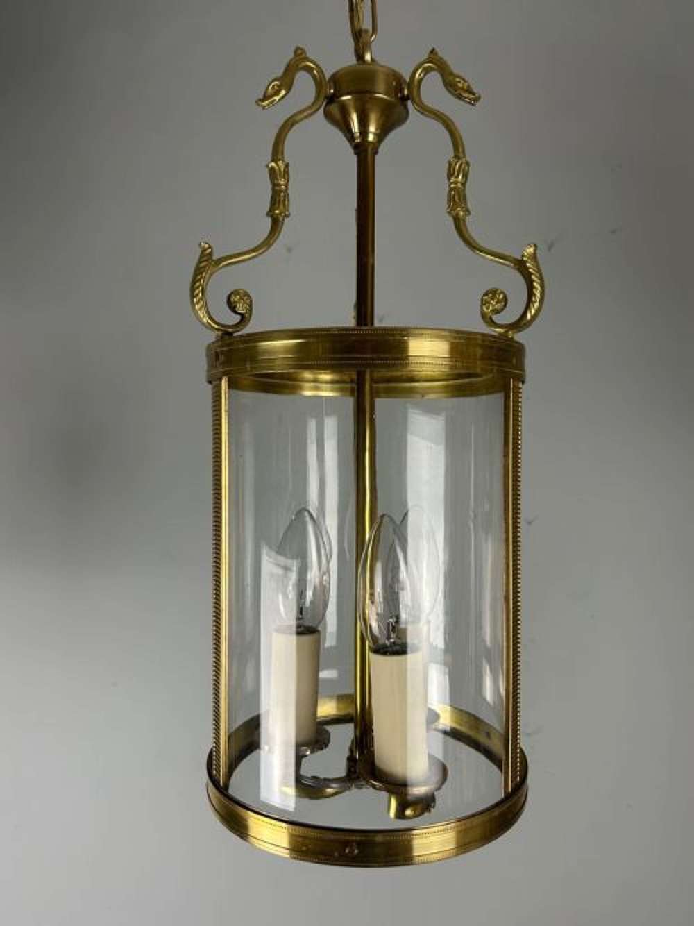 French Triple Light Antique Lantern