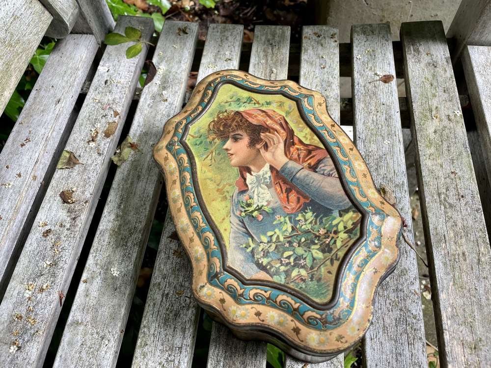 McVitie & Price Irish Girl Biscuit Tin c1890s&nbsp;