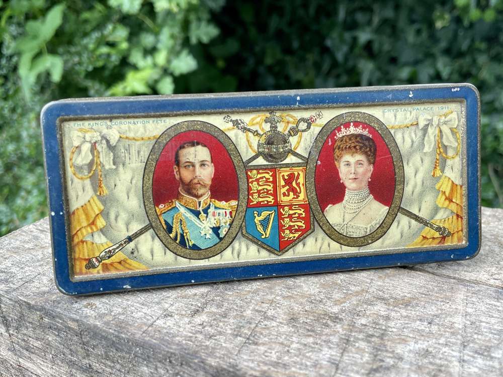 Rowntree's King George 5th Royal Crystal Palace Chocolate Tin c1911