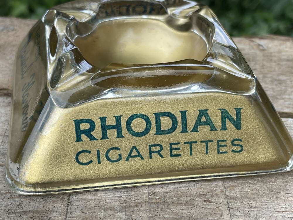 Lambert & Butler Rhodian Glass Cigarette Ashray c1930s.