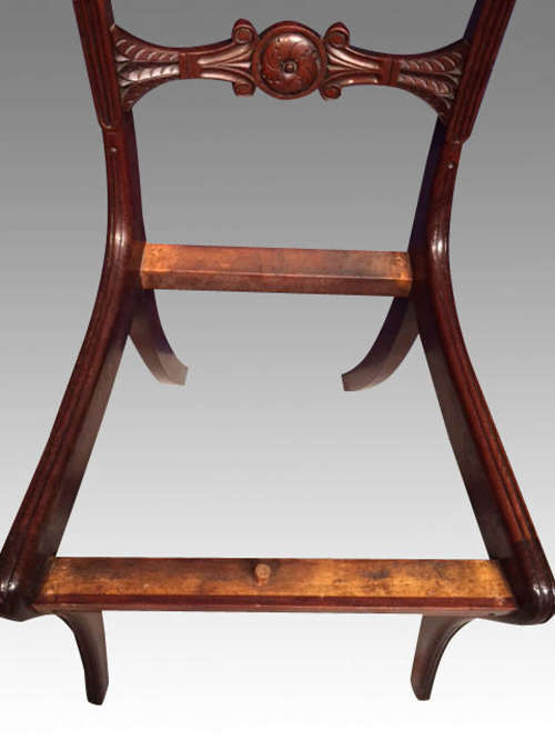 Antique Regency Mahogany Dining Chairs, Regency Dining Chairs Antique