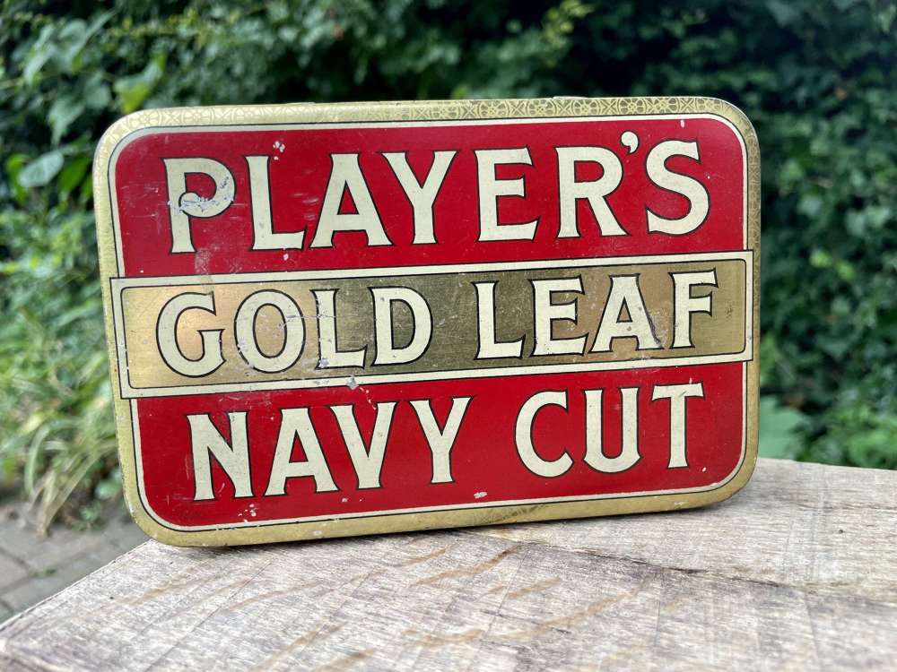 Large Player's Half Pound Tobacco Tin c1900s