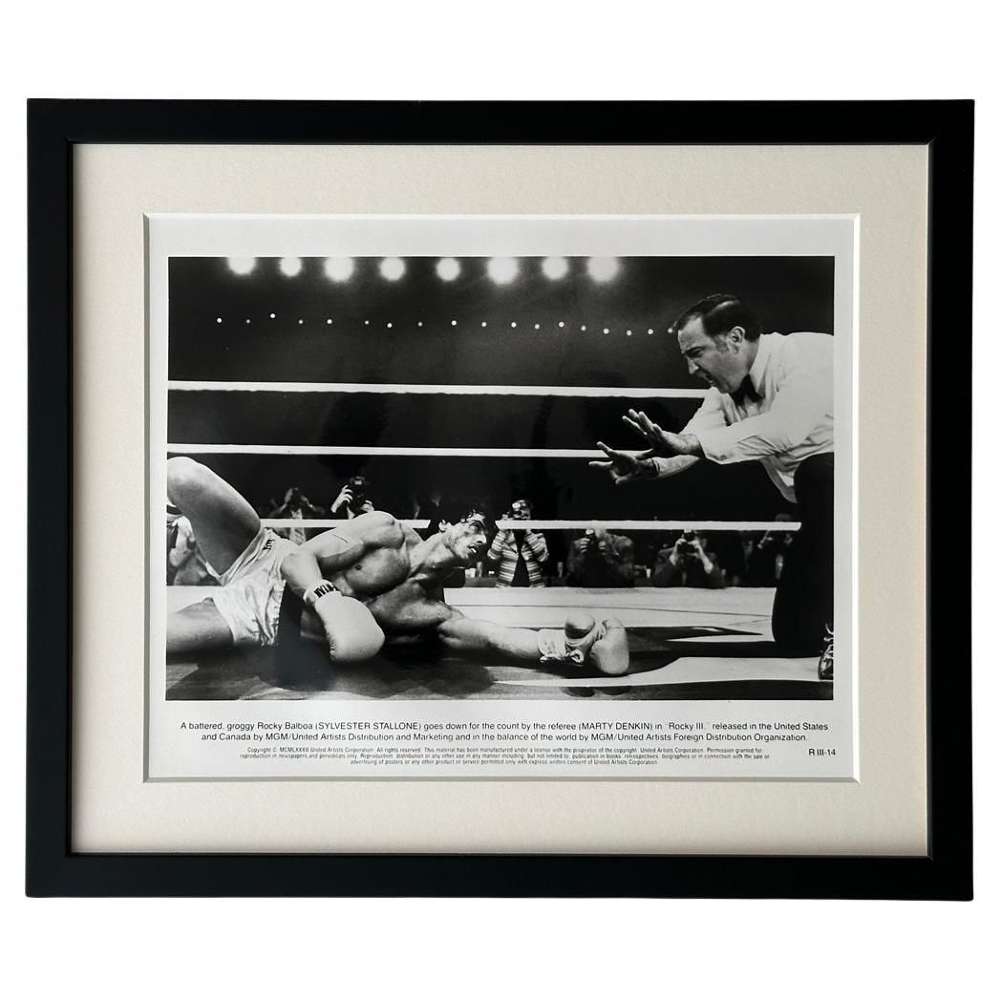 Rocky Iii Publicity Film Still 1982 Sylvester Stallone - Framed