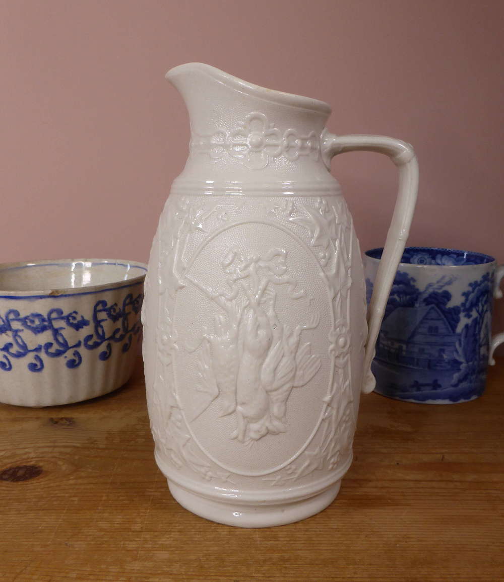 Victorian Drabware Ale Jug