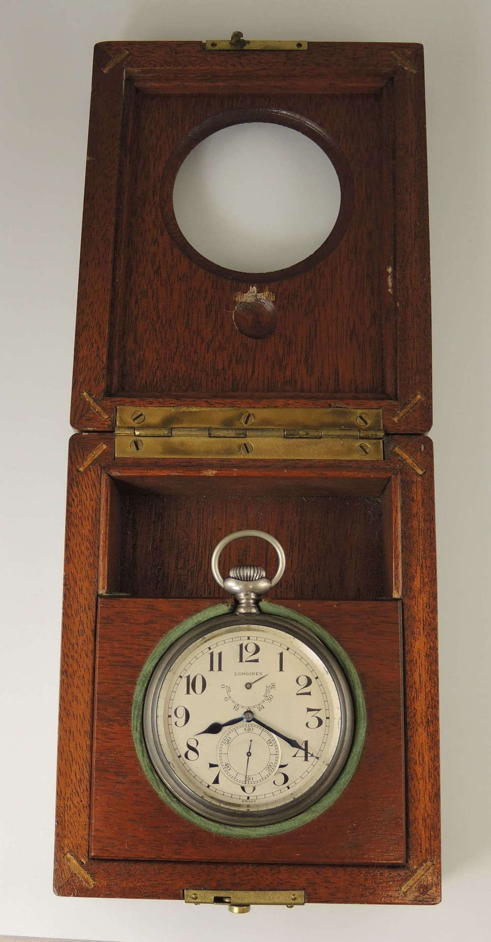 US Military deck watch by Longines with wind indicator c1913