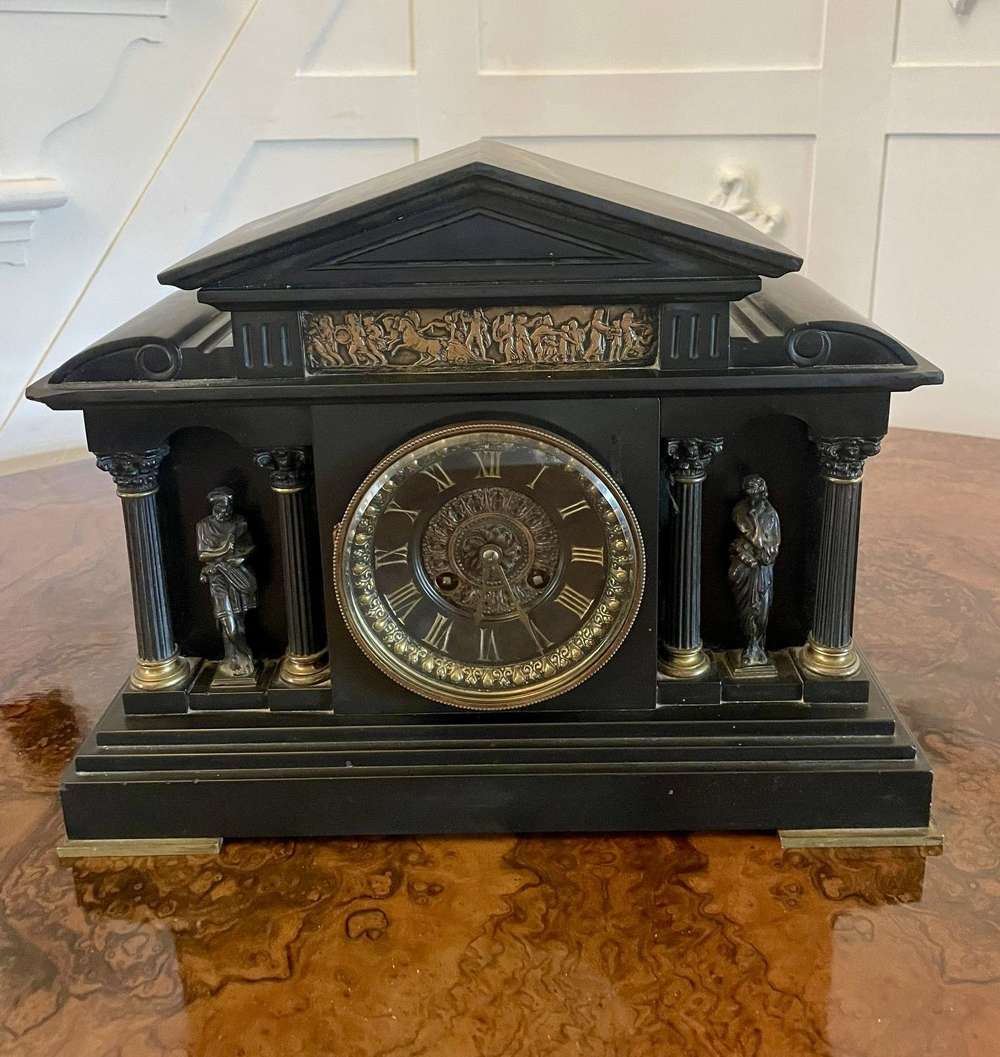 Superb Quality Antique Victorian Marble Mantle Clock