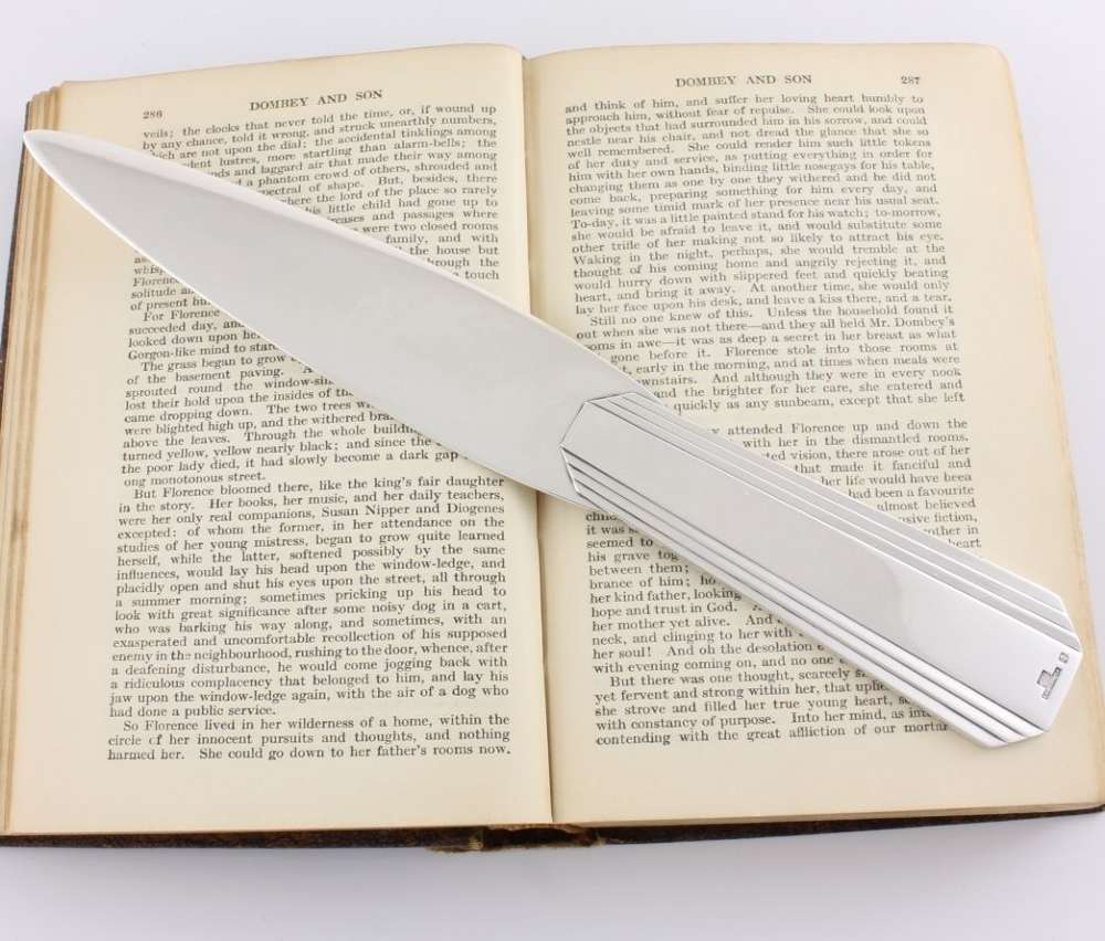 Christofle Silver Plated Letter Opener. Art Deco. C1940.