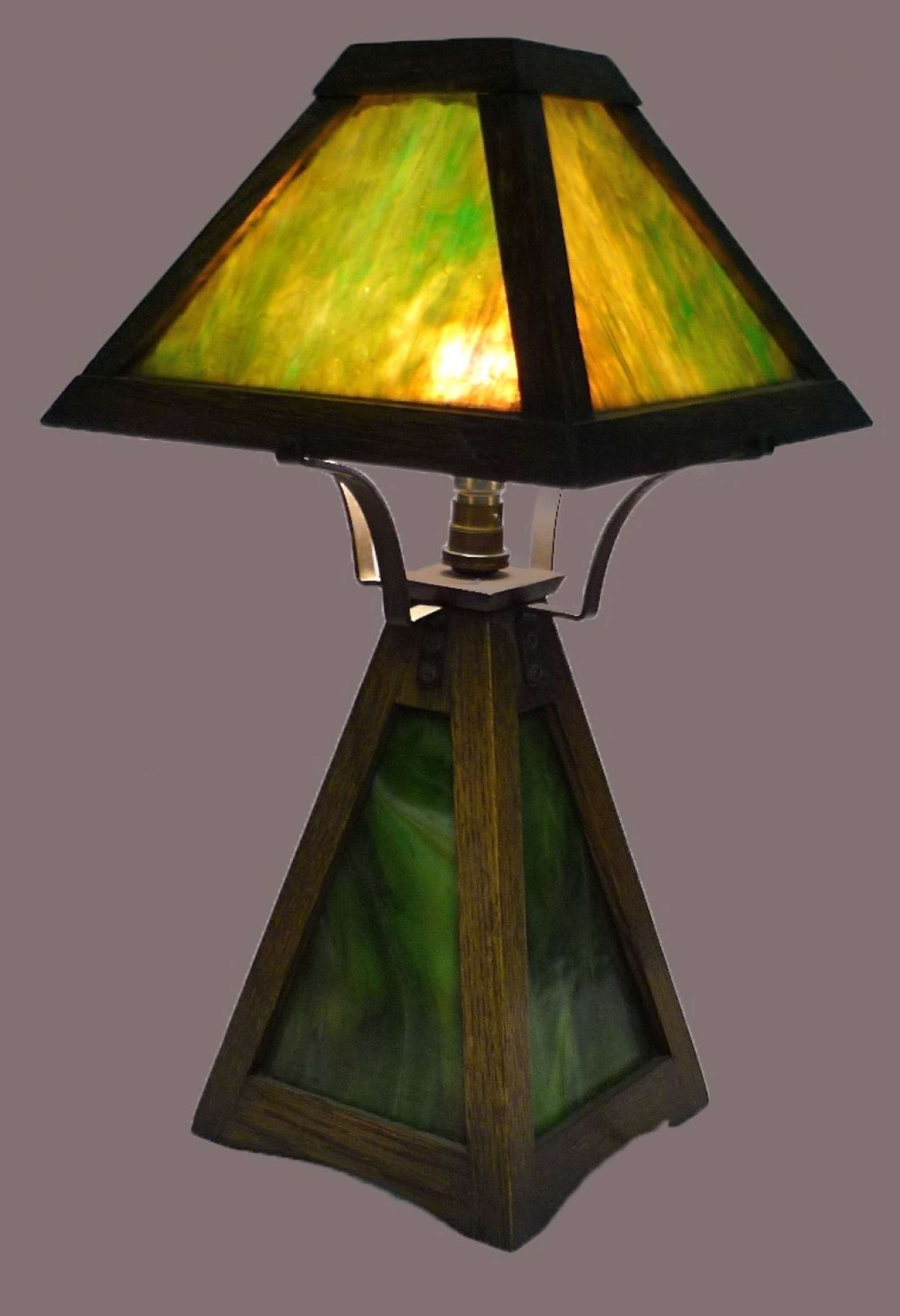 An American Mission period lamp