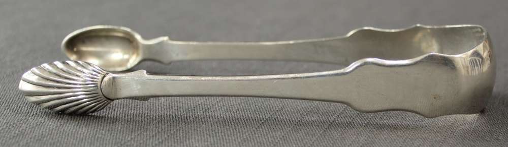 A pair of Scottish Provincial silver tongs