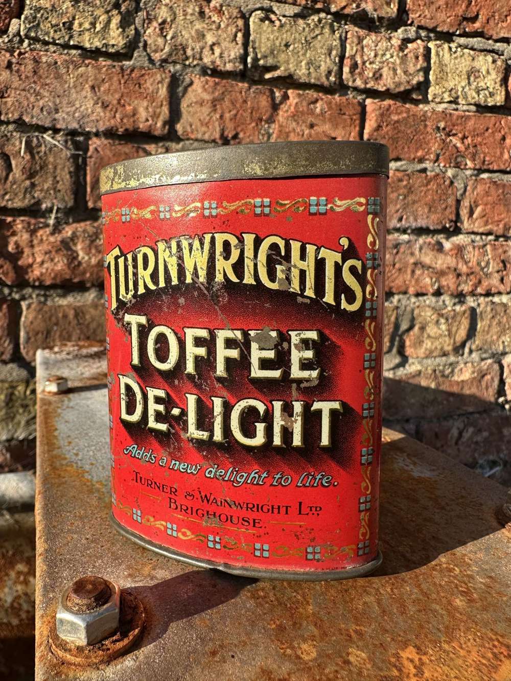 Lovely Oval turnwrights toffee tin