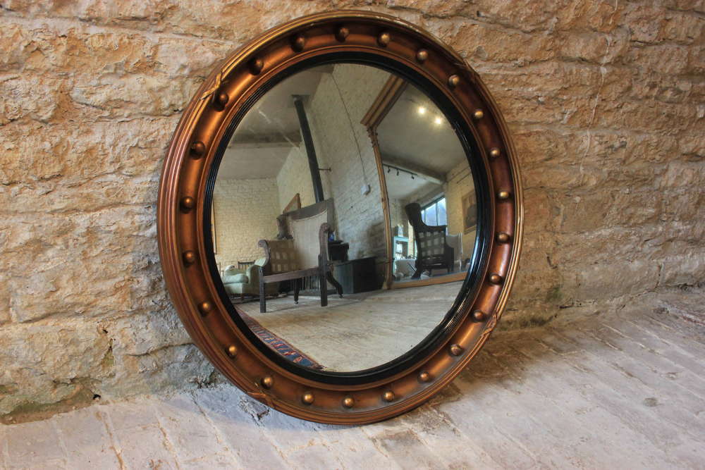A large Victorian convex Mirror