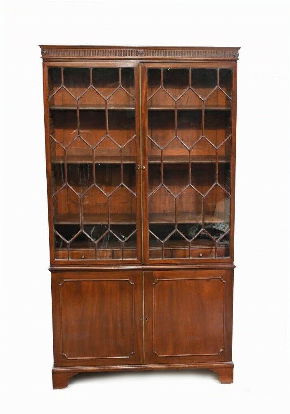 George Iii Antique Bookcase Mahogany Library Cabinet 1790