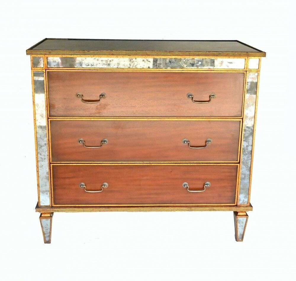 Art Deco Commode Mirrored Chest Of Drawers