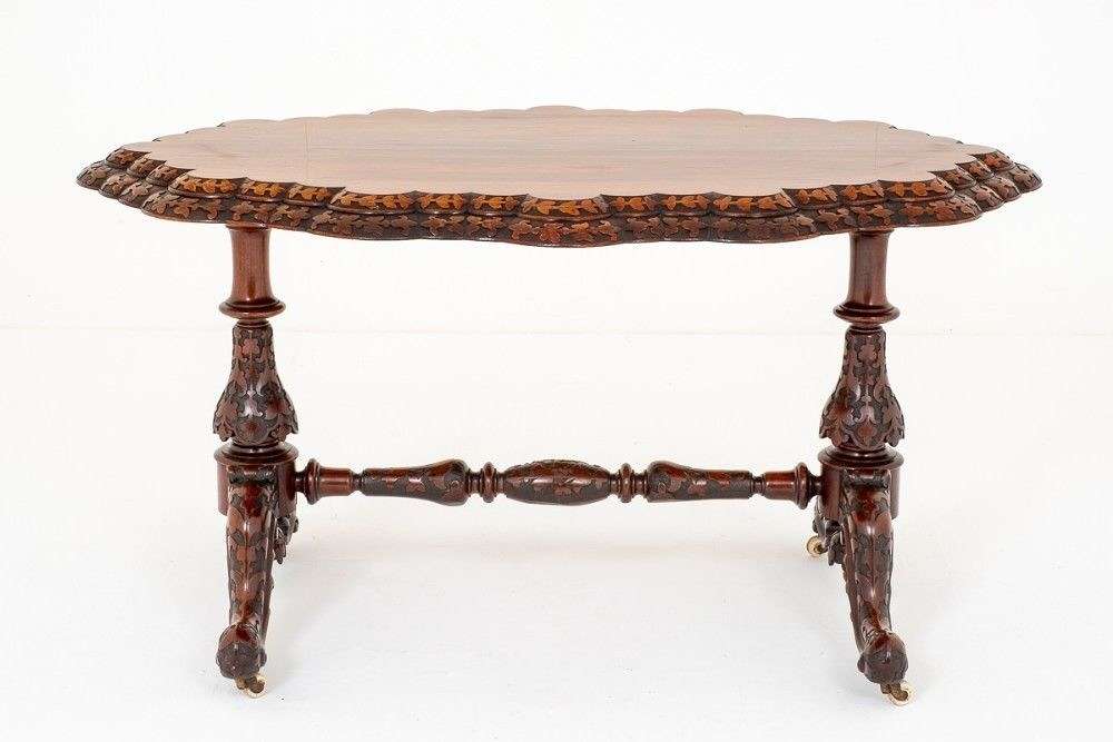 Irish Centre Table   Antique Rosewood Circa 1860