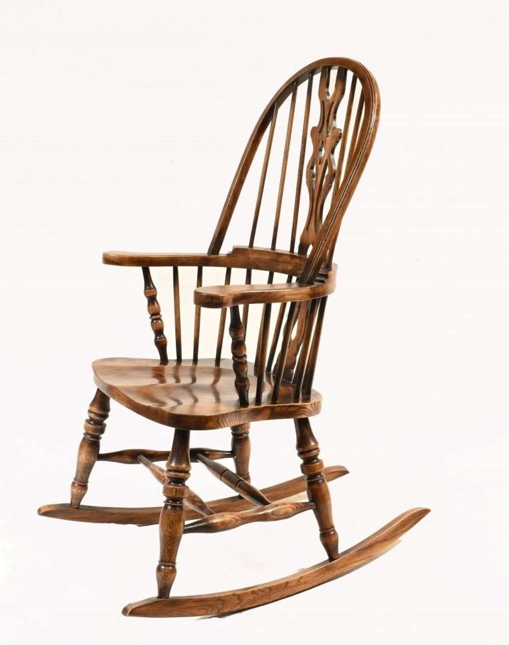 Windsor Rocking Chair   Hand Carved English Farmhouse Chairs