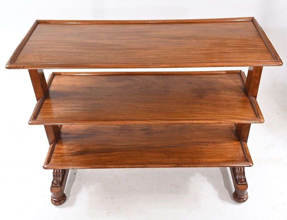 Victorian Dumb Waiter Antique Bookcase Gillows And Co 1840