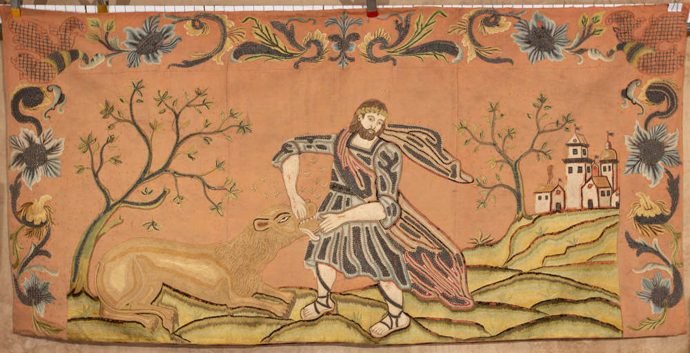 Early Large Embroiderd Tapestry