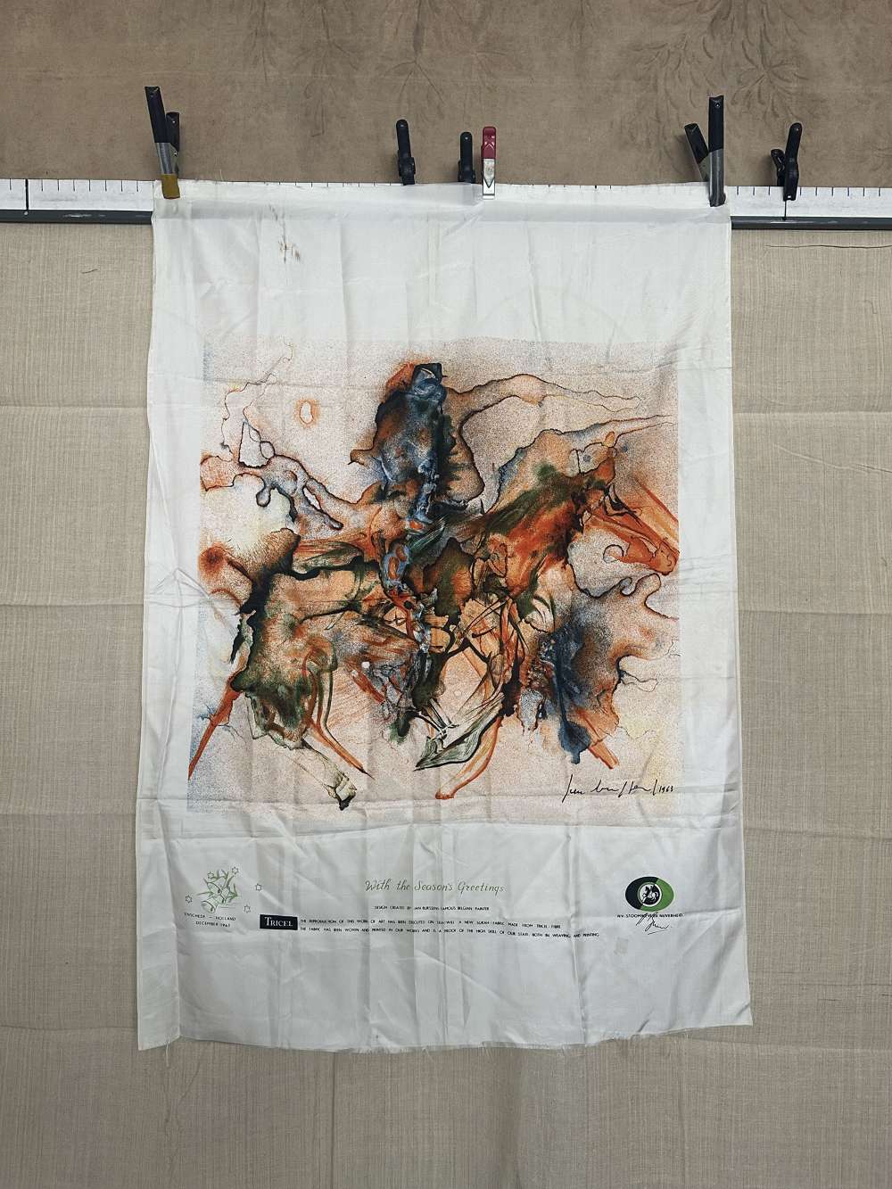 Abstract Dutch Silk Print