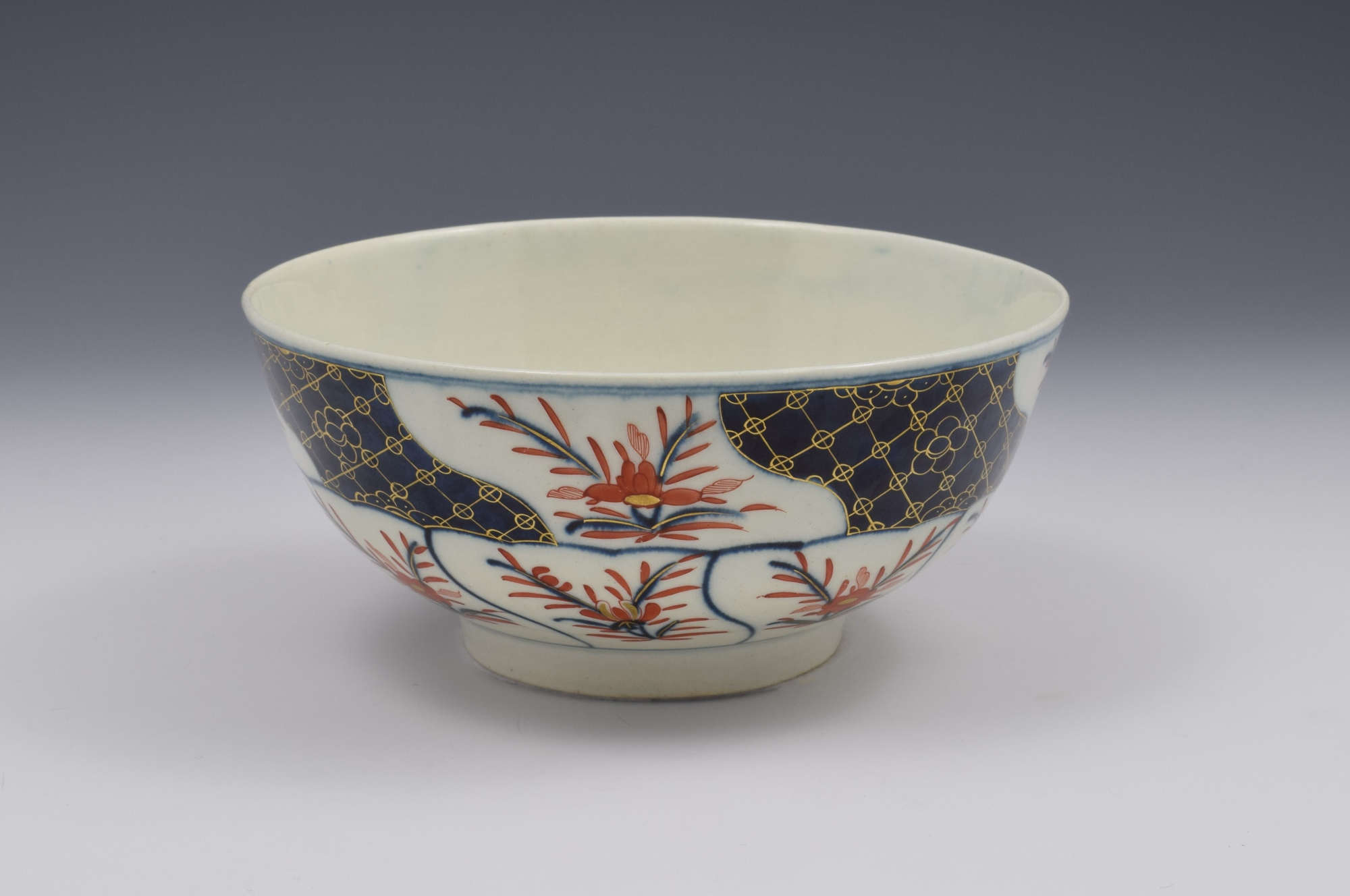 First Period Worcester Porcelain Imari Slop Bowl c.1775