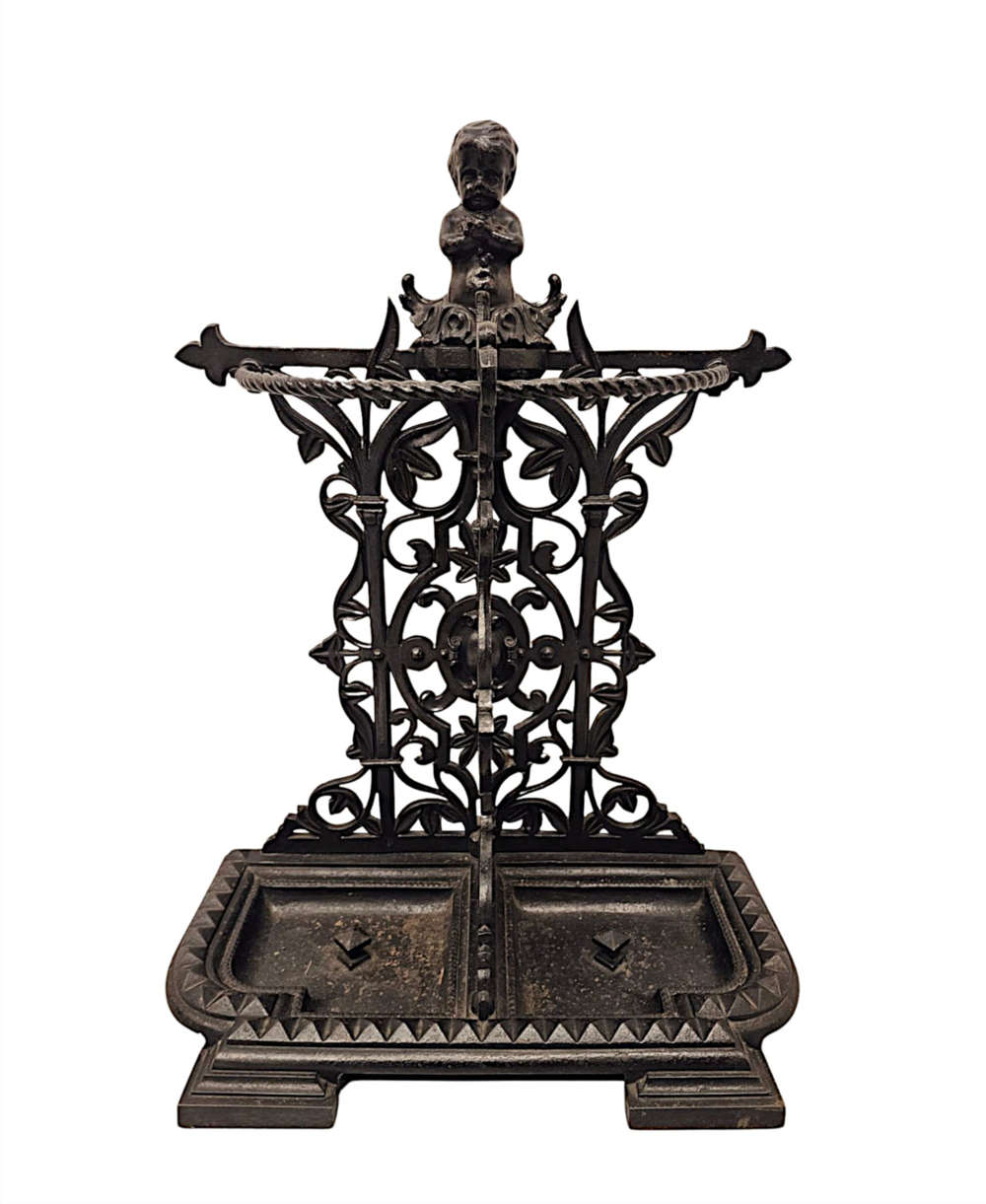 A Stunning 19th Century Cast Iron Umbrella Or Stick Stand